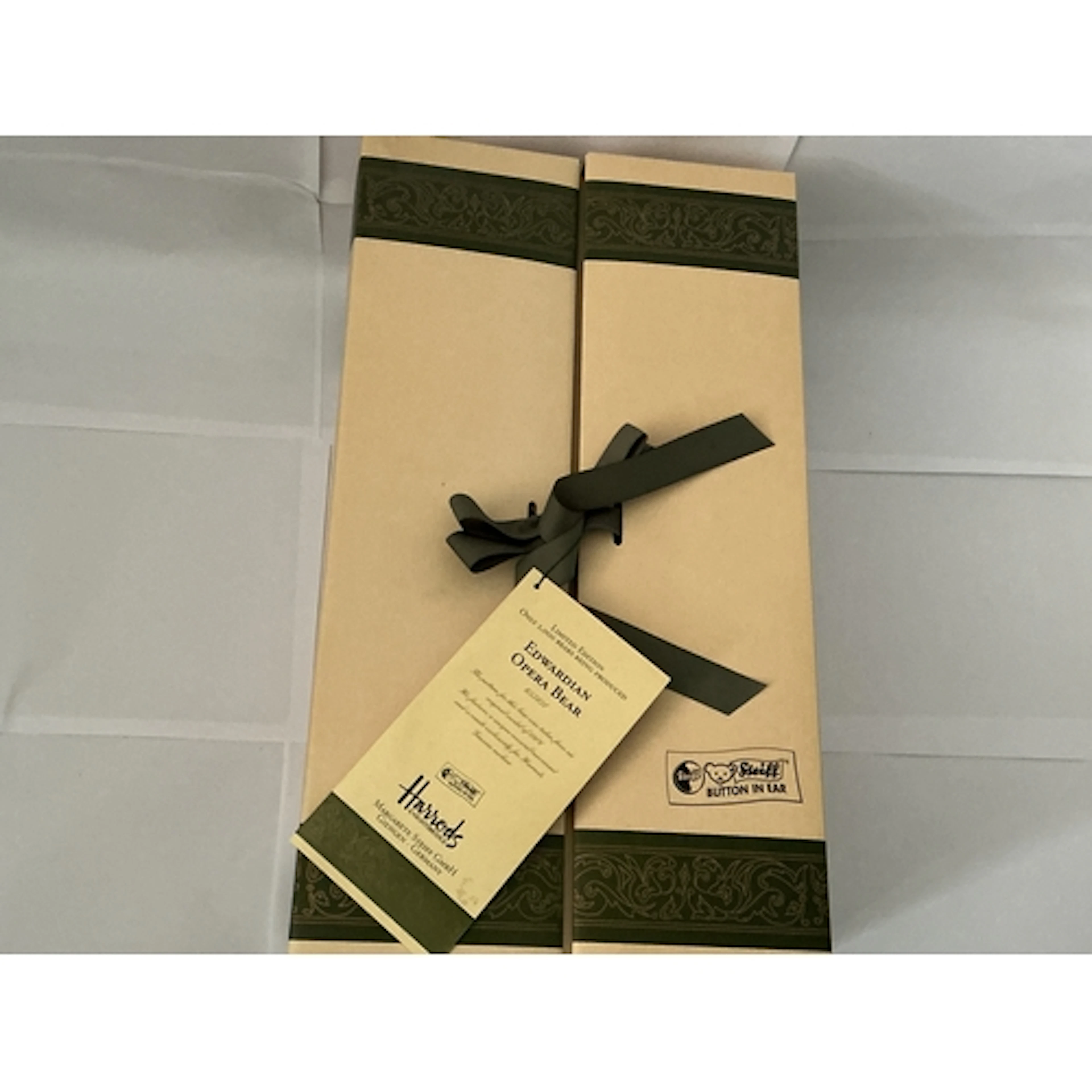 A Boxed Harrods 1994 Edwardian Opera Steiff Bear. No Reserve...