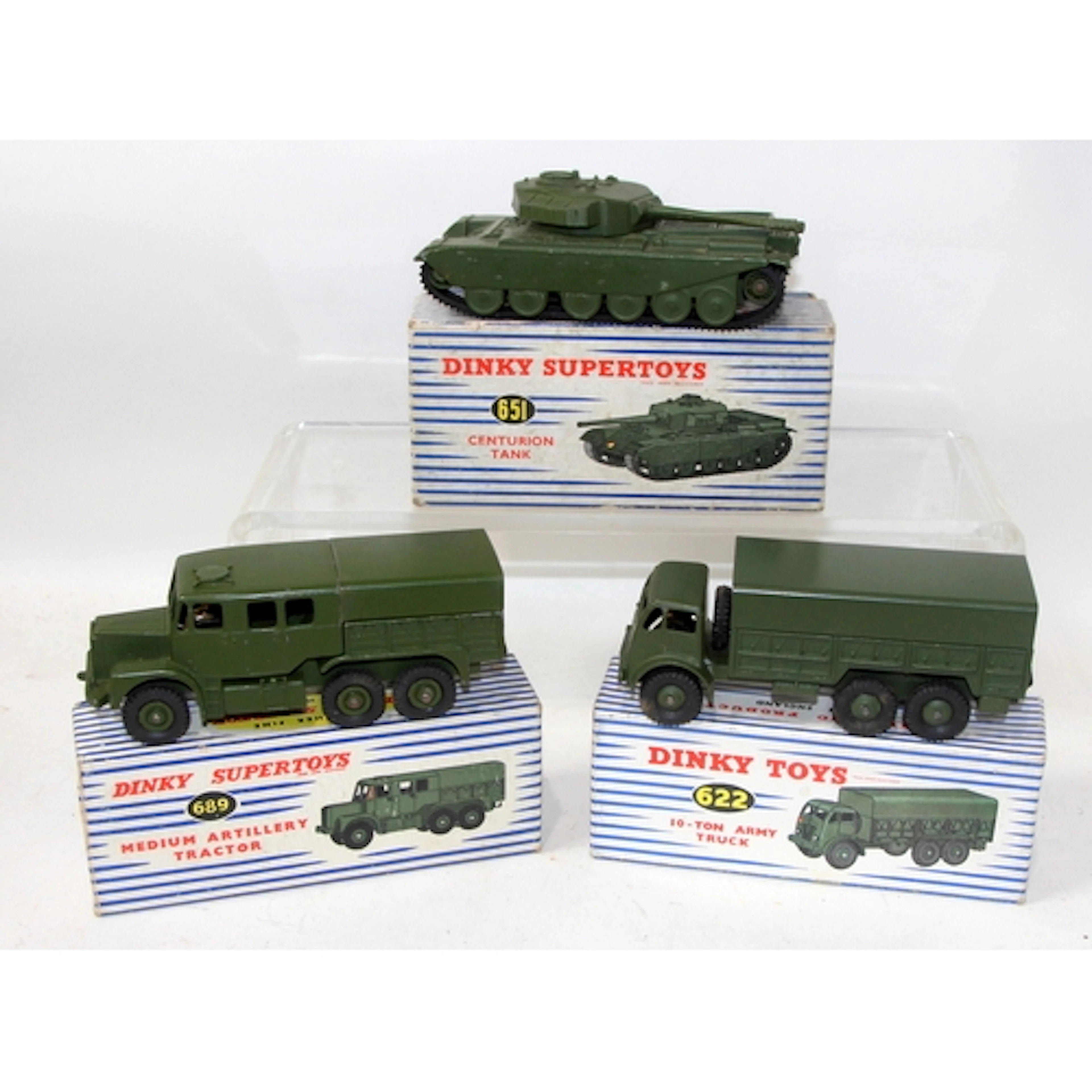 Vintage Dinky die-cast Centurion Tank ref:651 c/w 10-Ton Arm...