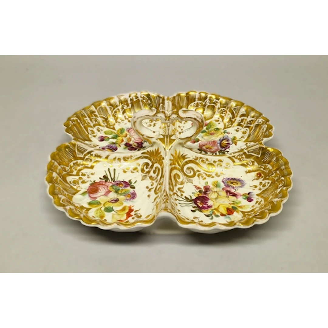 KPM Berlin hand painted porcelain serving dish, c. Early 20t...