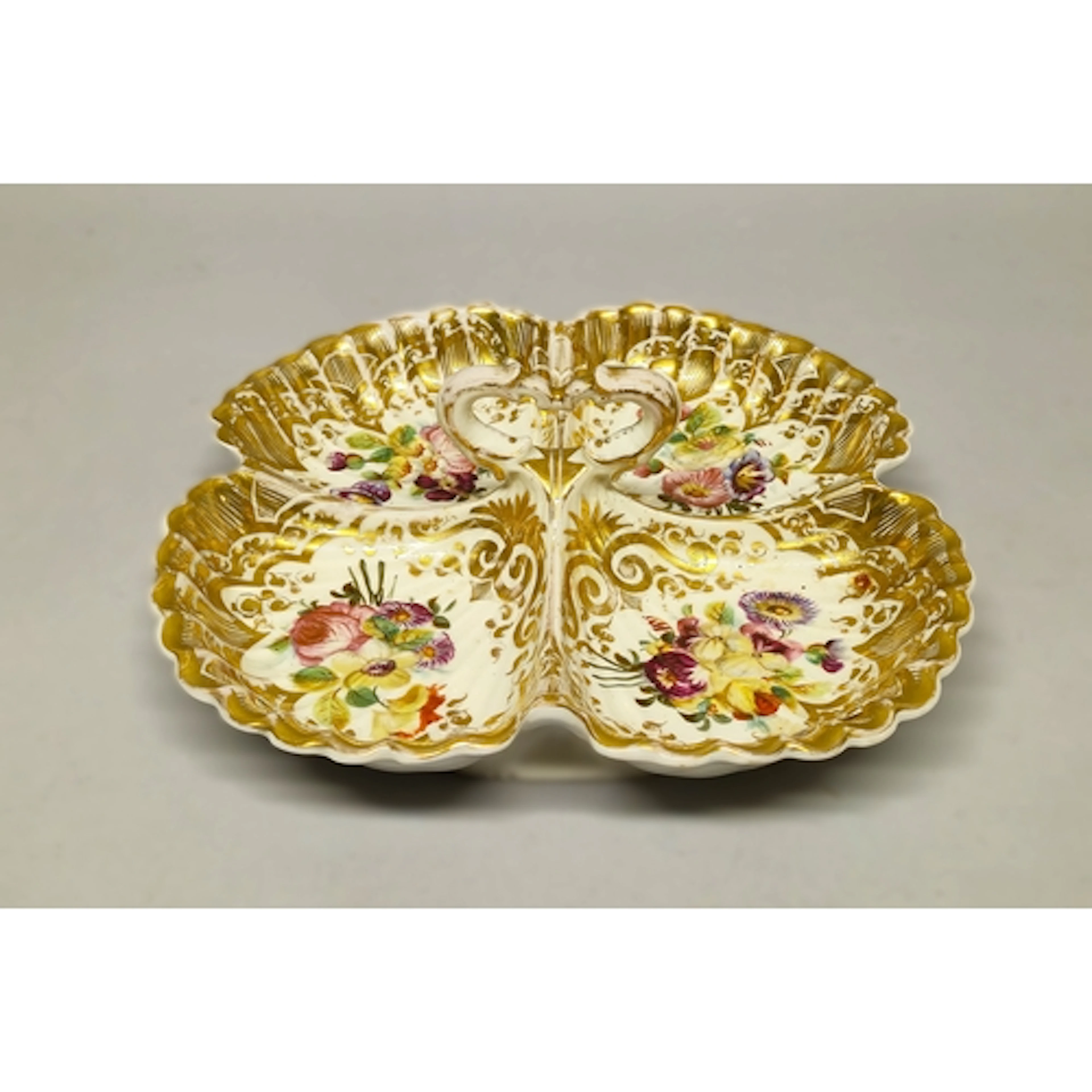 KPM Berlin hand painted porcelain serving dish, c. Early 20t...