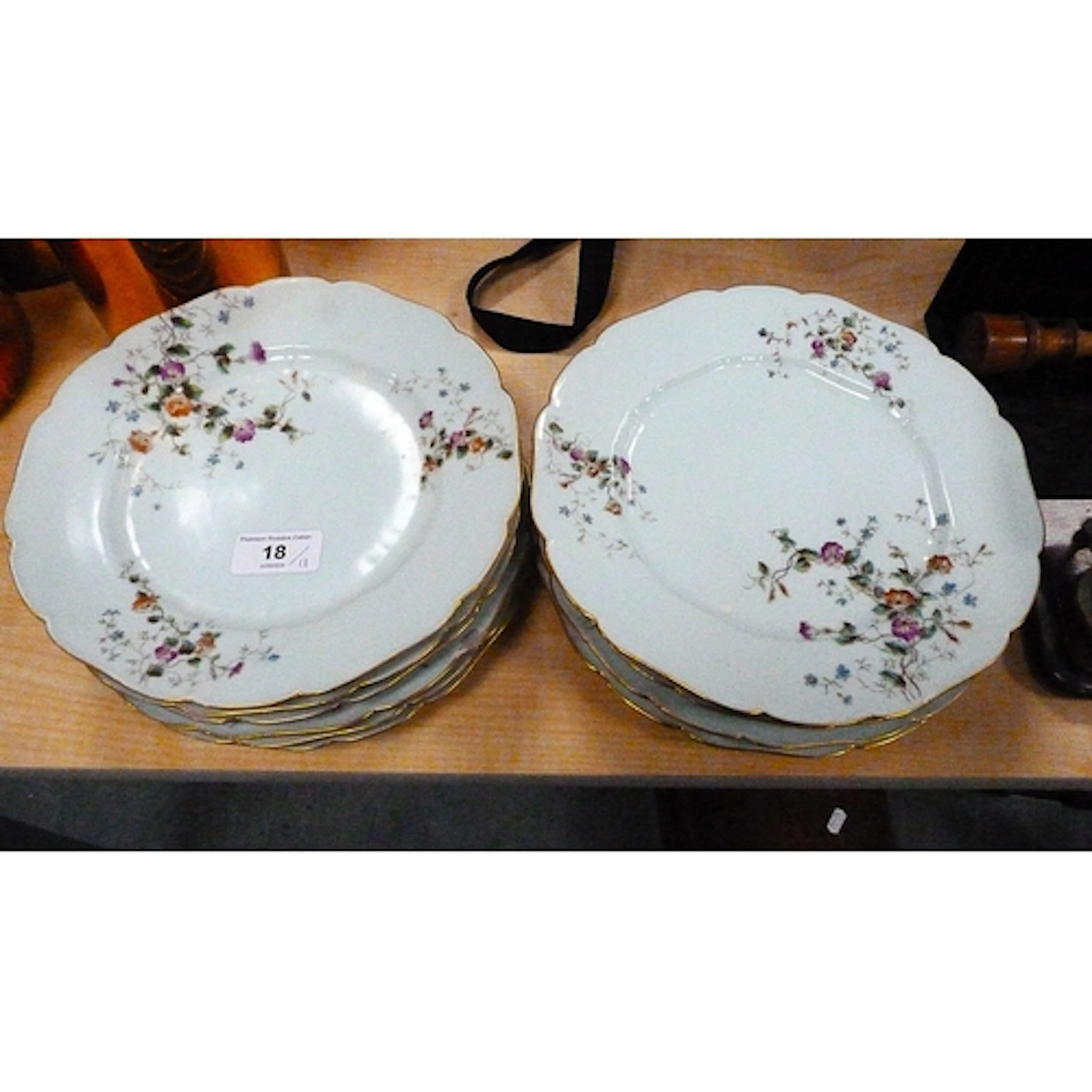 Eleven matching Haviland for Limoges floral spray porcelain ...