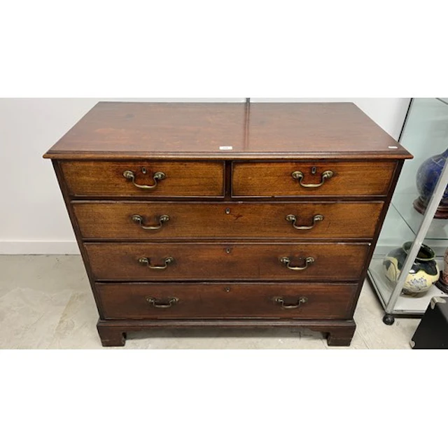 Antique Georgian style chest of two short over three long dr...