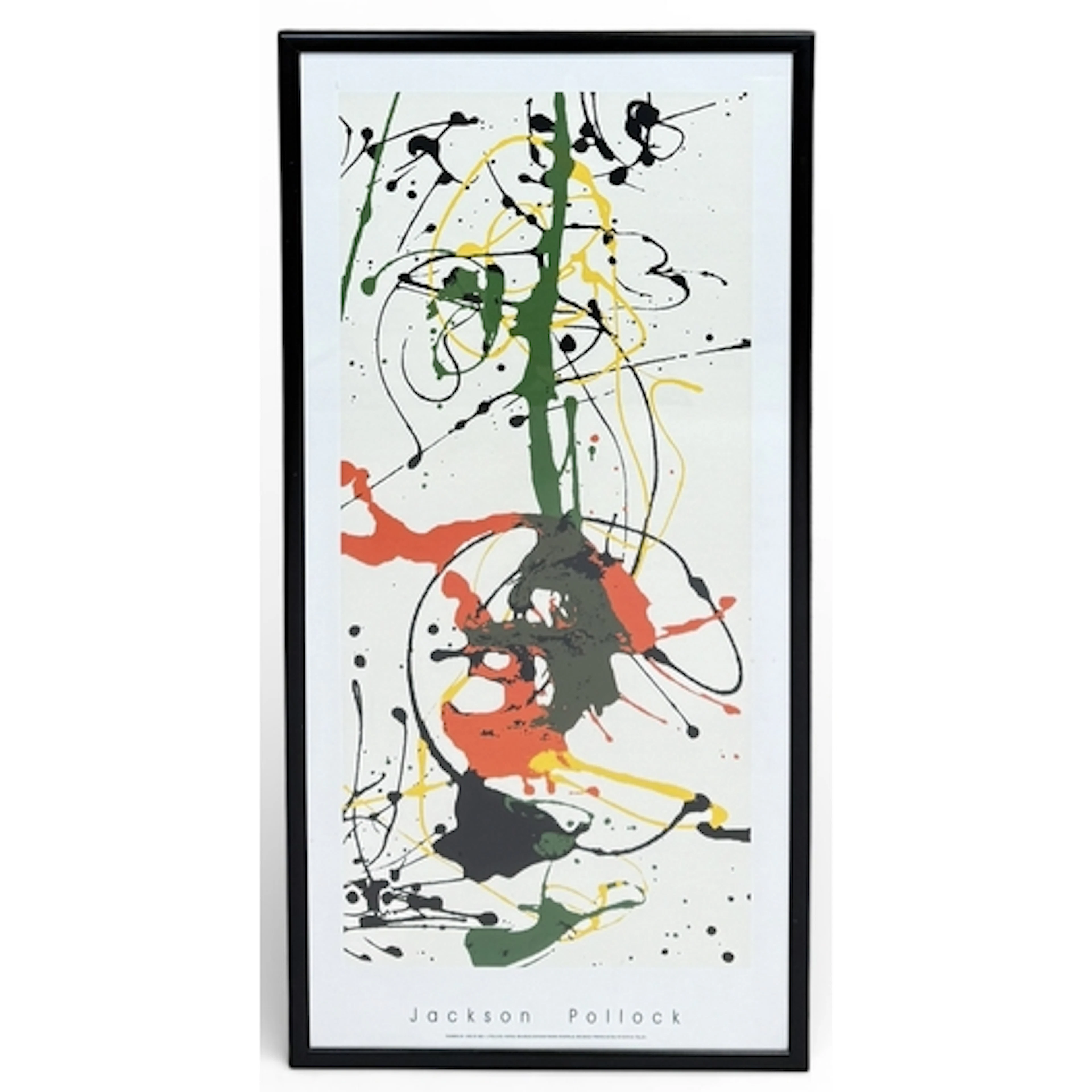 JACKSON POLLOCK NO. 23 POSTER 100cm x 47cm Framed and glazed...