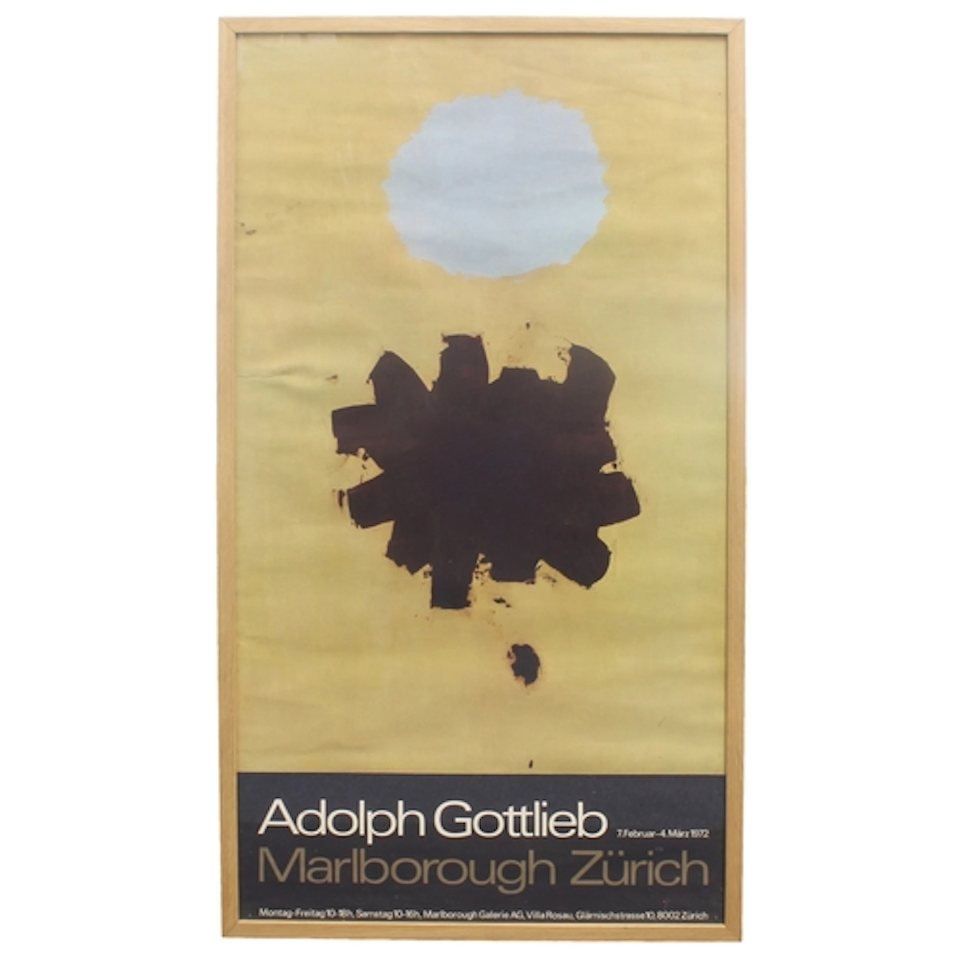 Adolph Gottlieb (American 1903-1974) Exhibition poster 7 Fe...