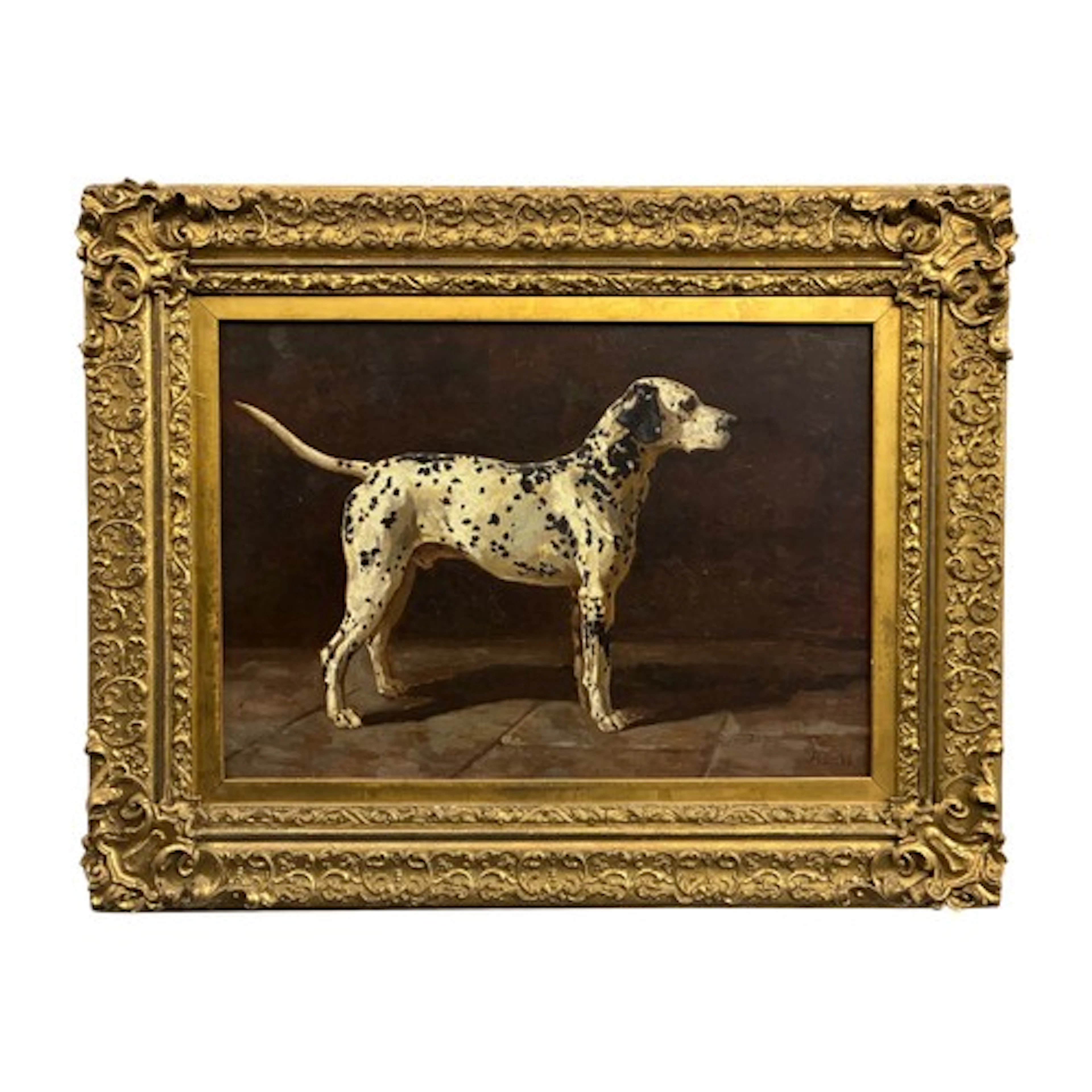 Alfred Duke (1836-1915) - Portrait of the prize Dalmatian "C...