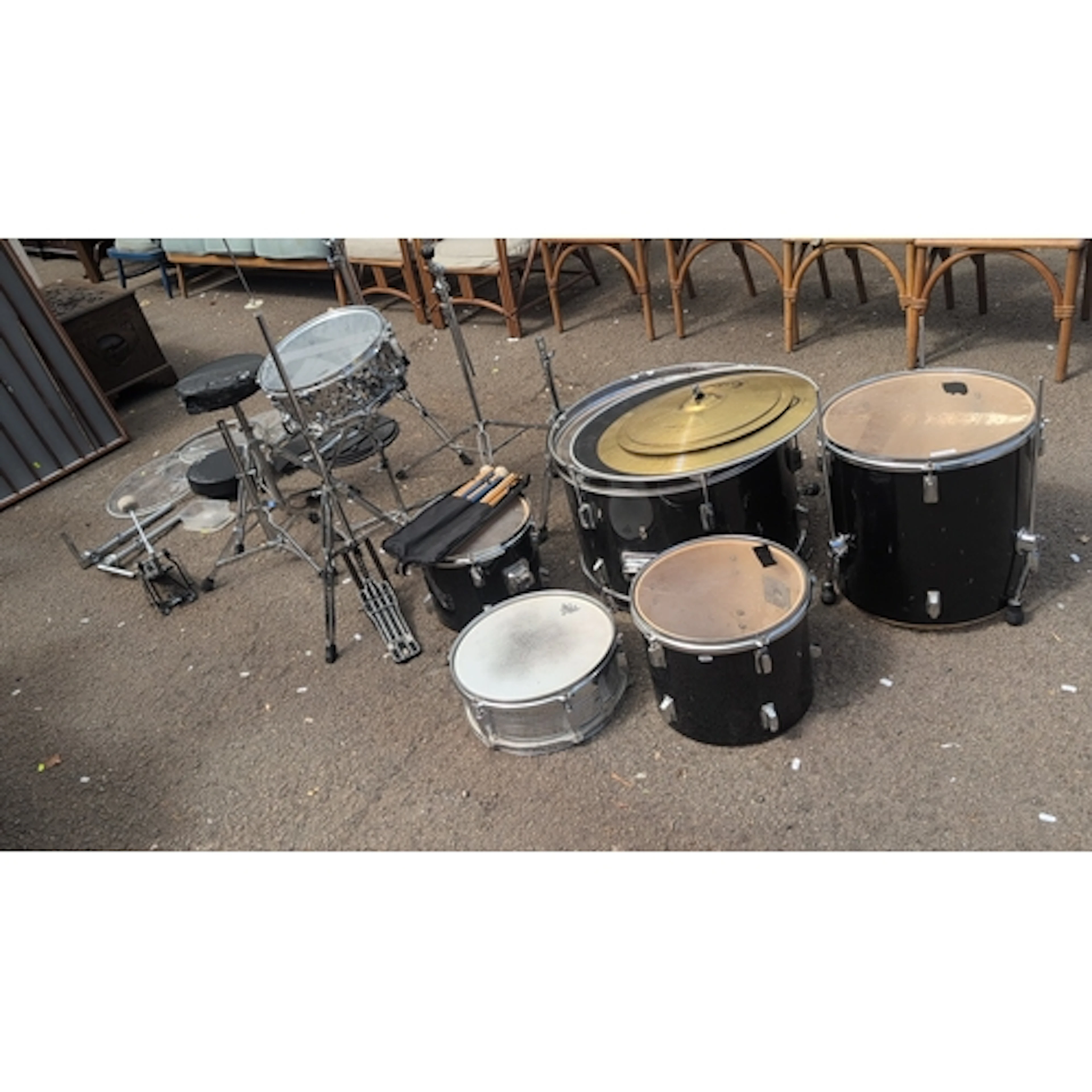 Mapex MPX steel snare drum with hammered shell; together wit...