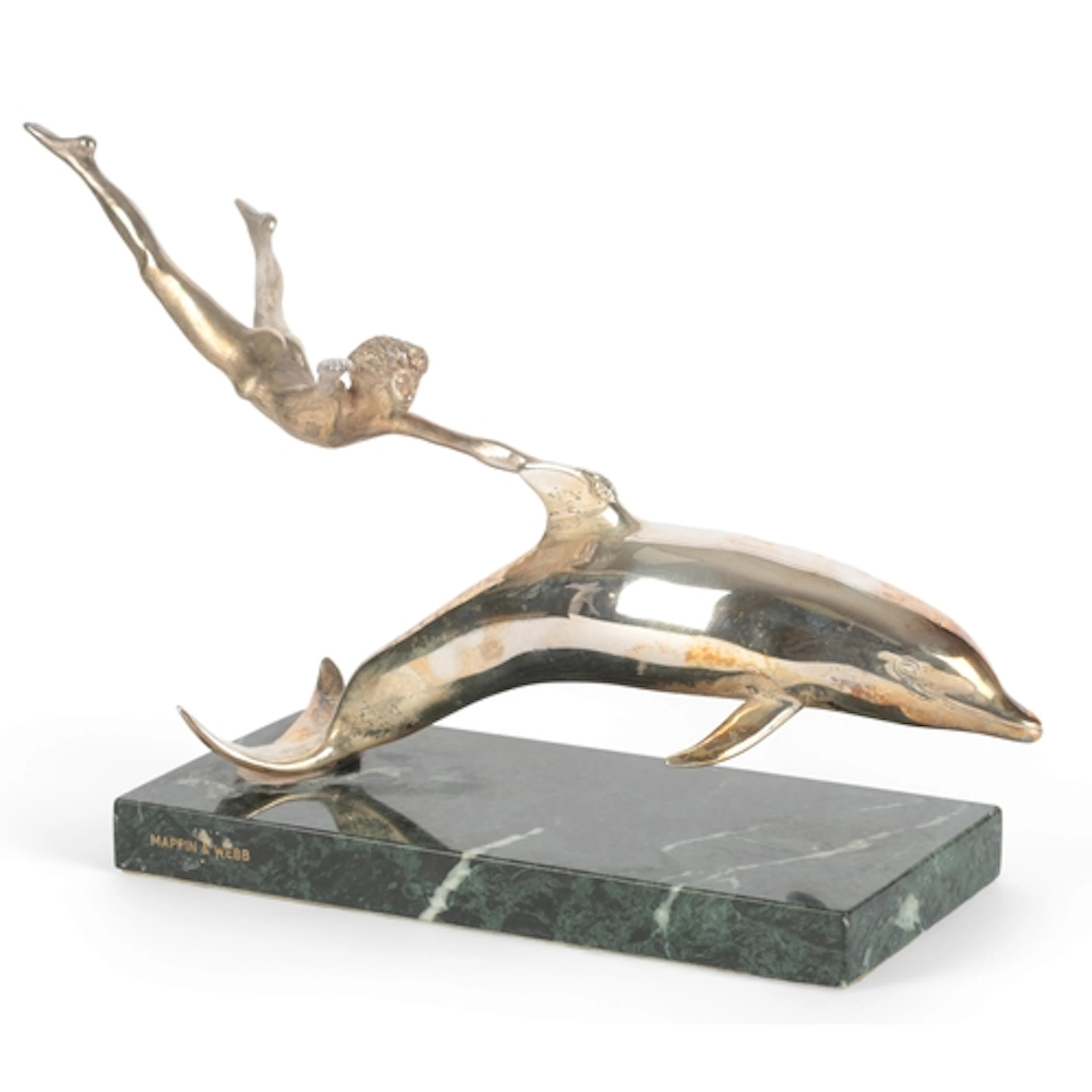 David Wynne MBE (1926-2014): A silver sculpture 'Boy with a ...