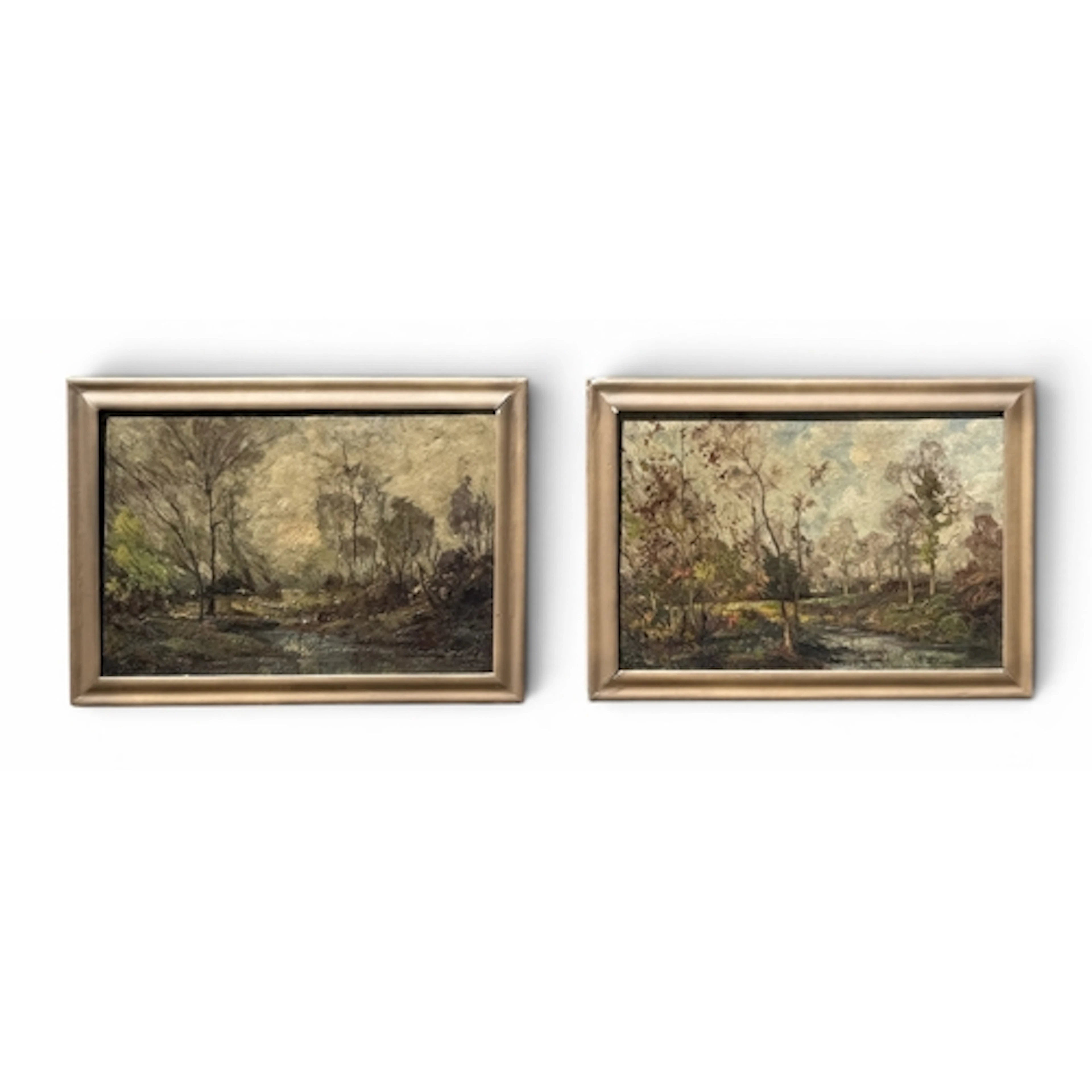 F.J HACKMAN (BRITISH): A PAIR OF EARLY 20TH C OIL PAINTINGS ...