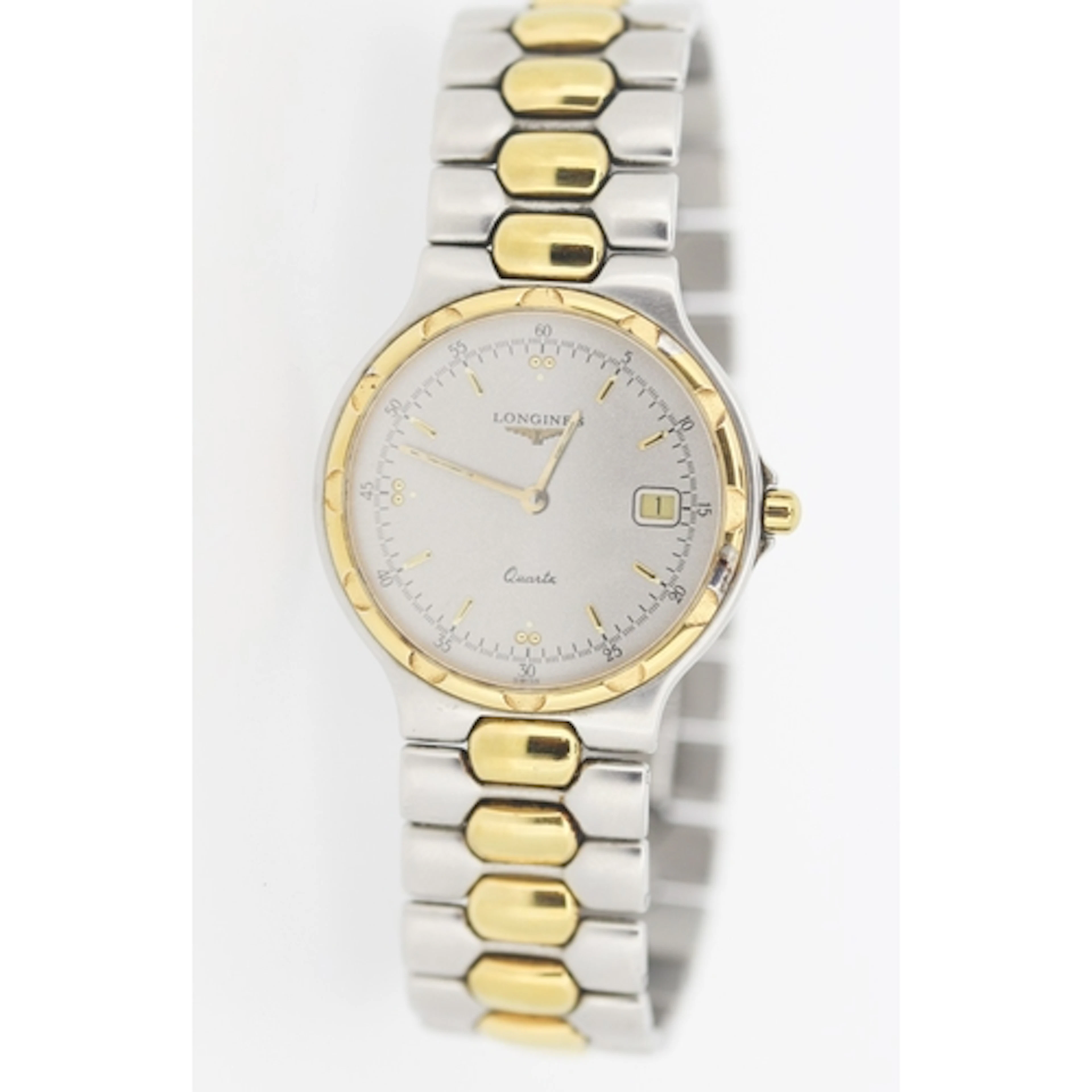 Longines Conquest BiMetal Unisex Quartz Wristwatch, Date Ape...