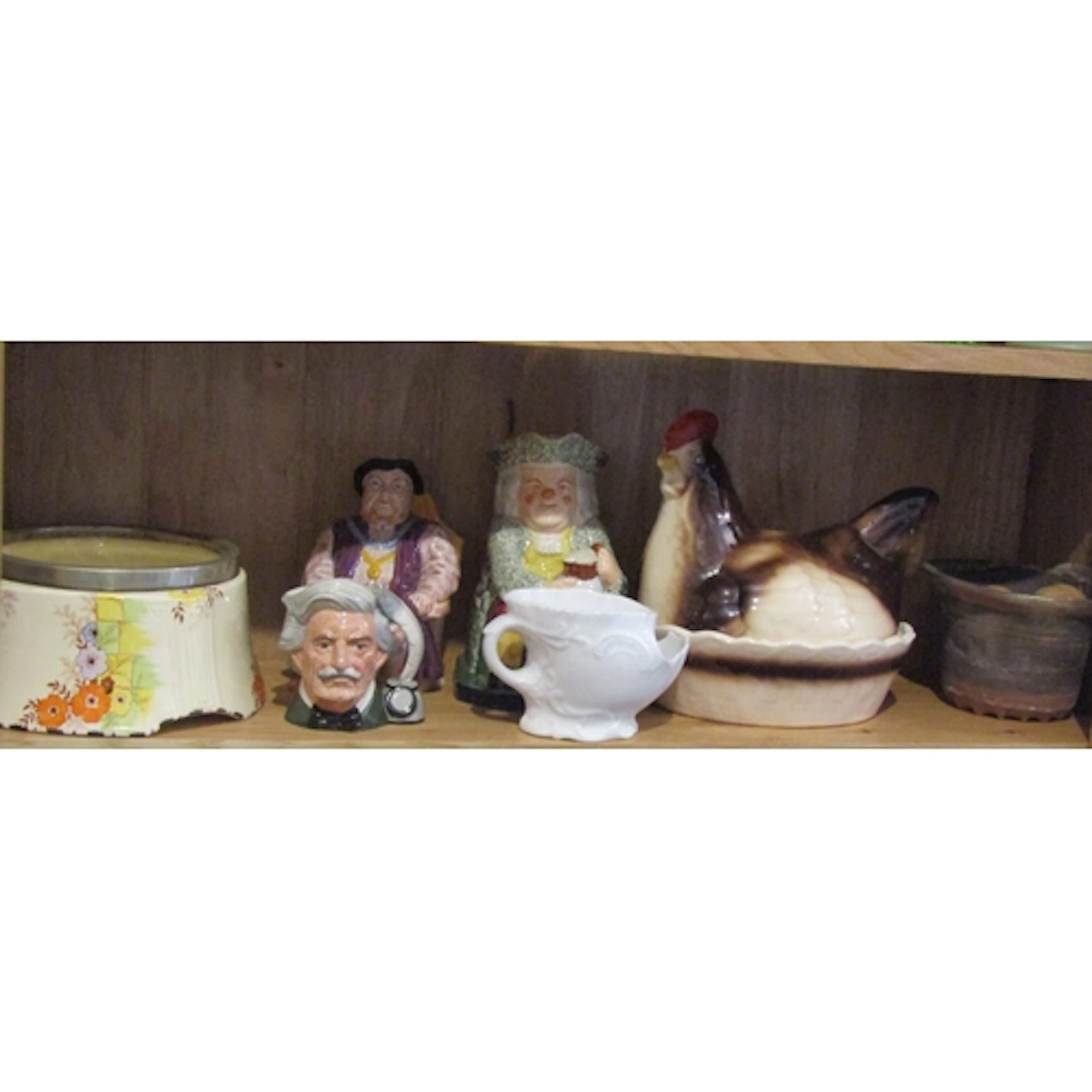 Shelf of Various Porcelain Including Toby Jugs Quantity as P...