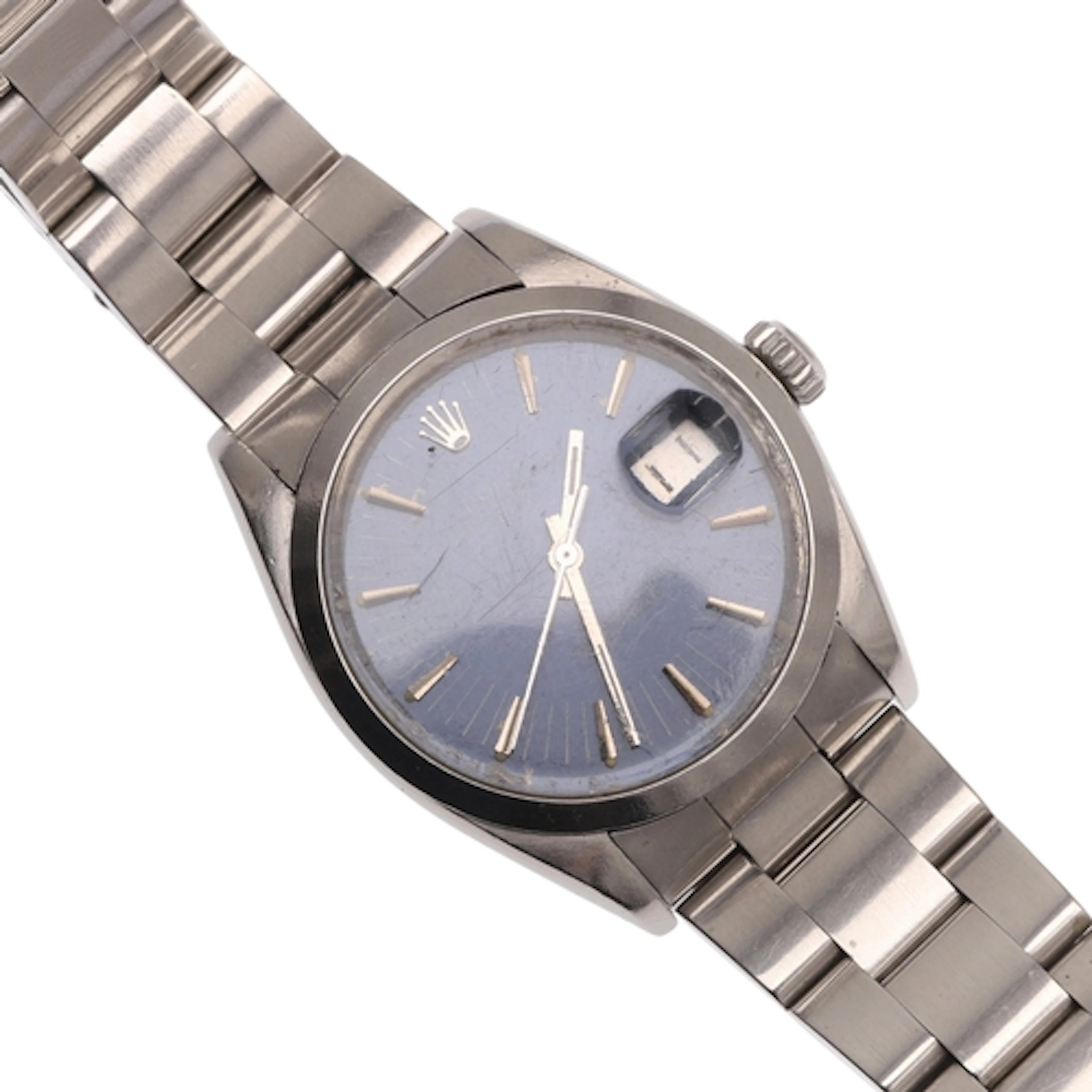 A GENTLEMAN'S STAINLESS STEEL OYSTER PERPETUAL DATE WRISTWAT...
