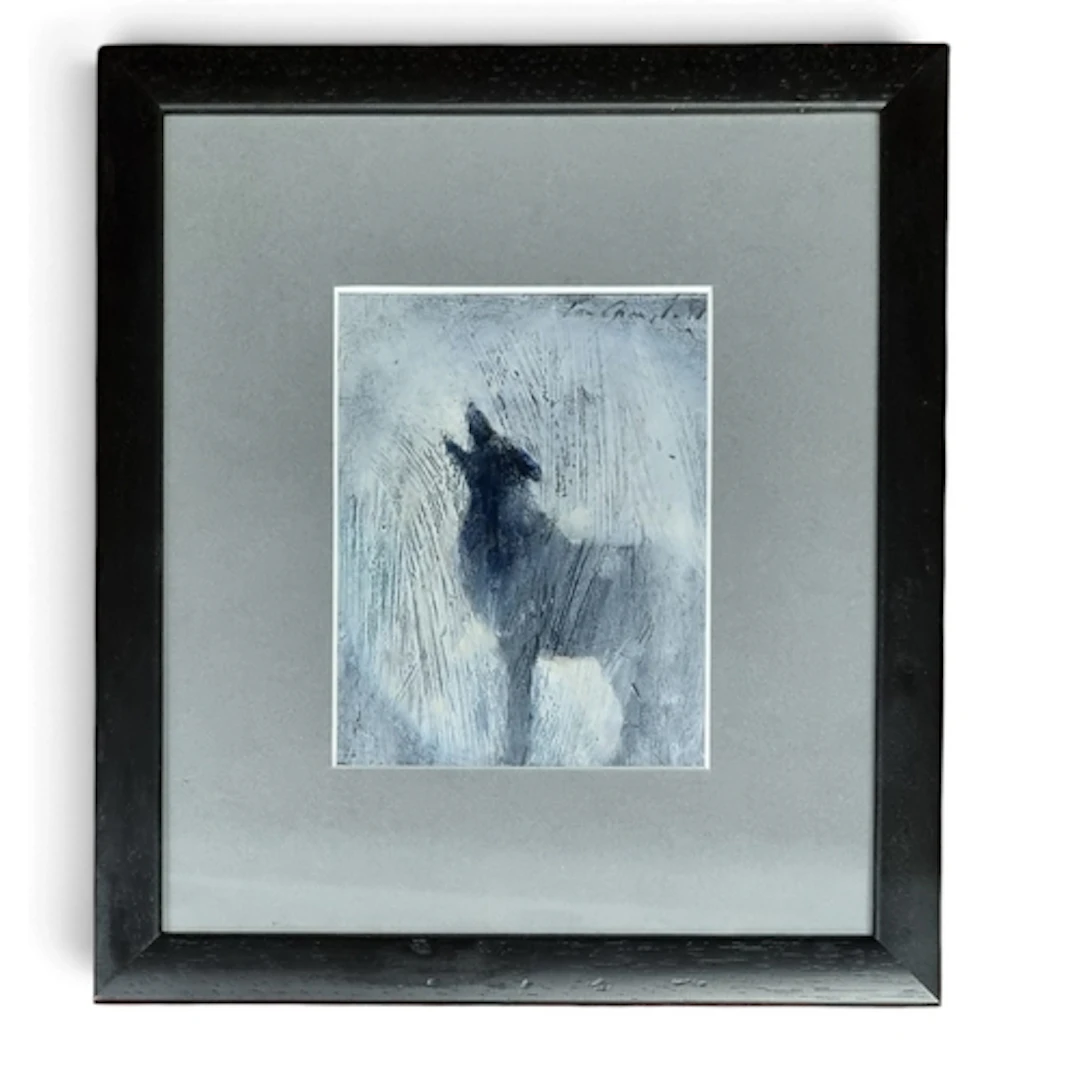 Con Campbell (Irish). Acrylic on board 'Irish Wolf' signed L...