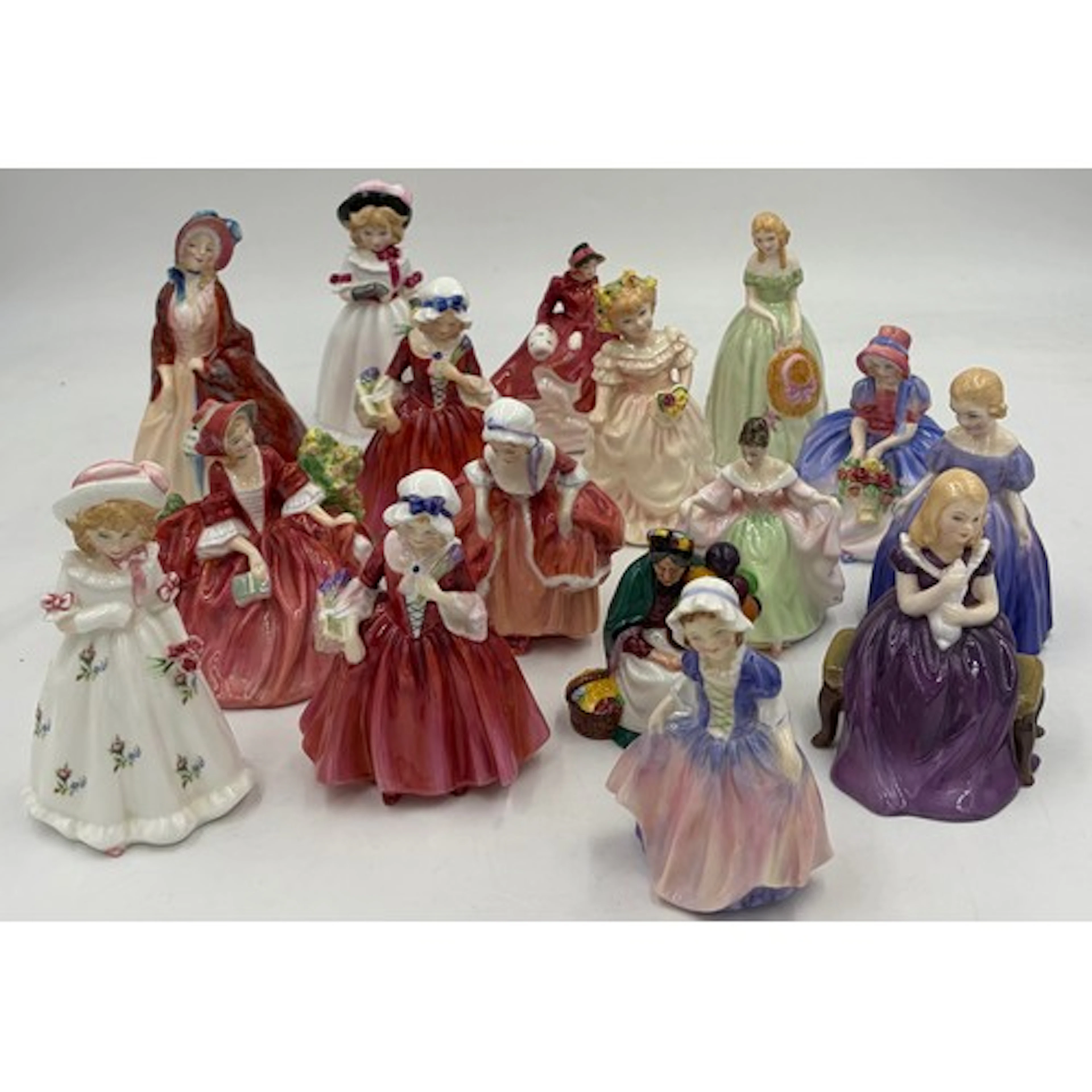 Collection of Royal Doulton miniature figurines to include P...