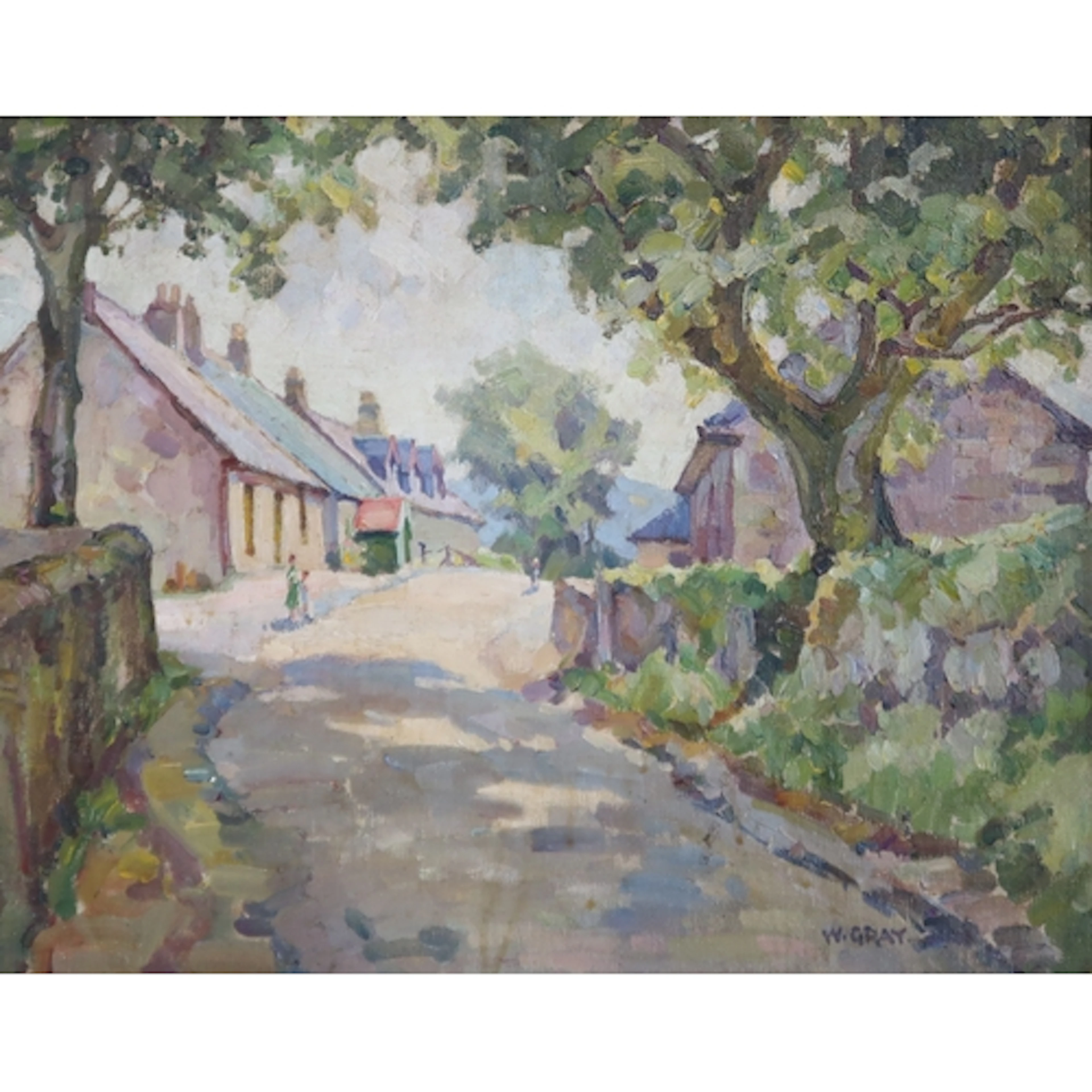 W. GRAY (BRITISH 20th CENTURY) CARRANDALE Oil on...