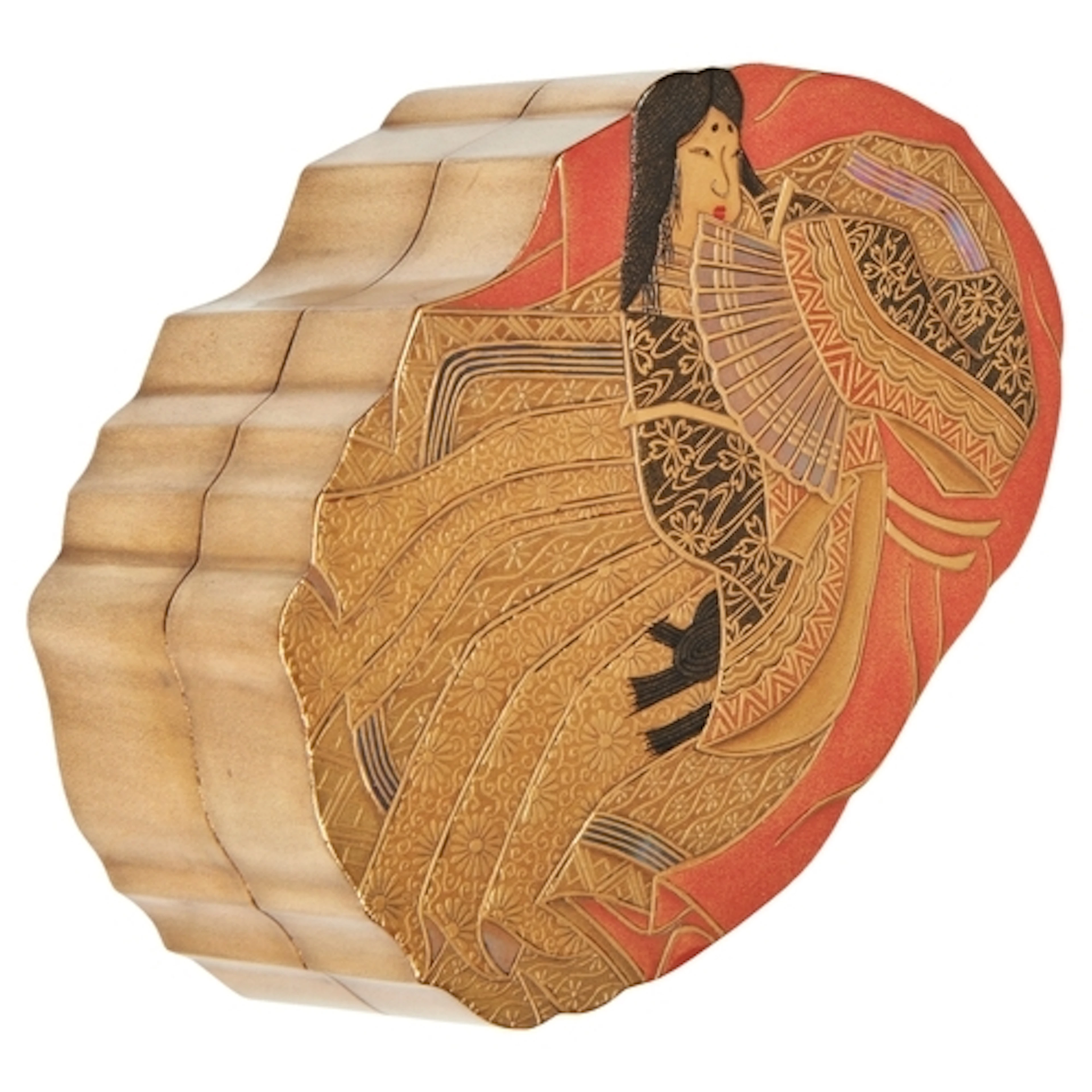 A GOOD JAPANESE LACQUER INCENSE CONTAINER (KOGO) 19TH CENTUR...
