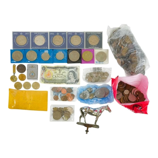GB and other Coinage, Horse Mascot etc. Box containing a mix...