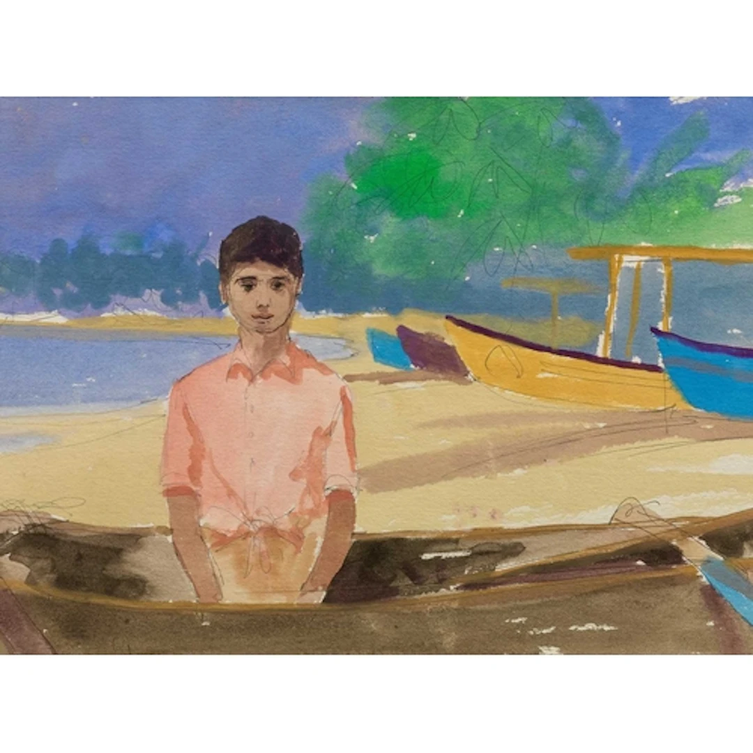 § John MILLER (1931-2002) Dolphin Boat, Lookout Boy, Goa Gou...