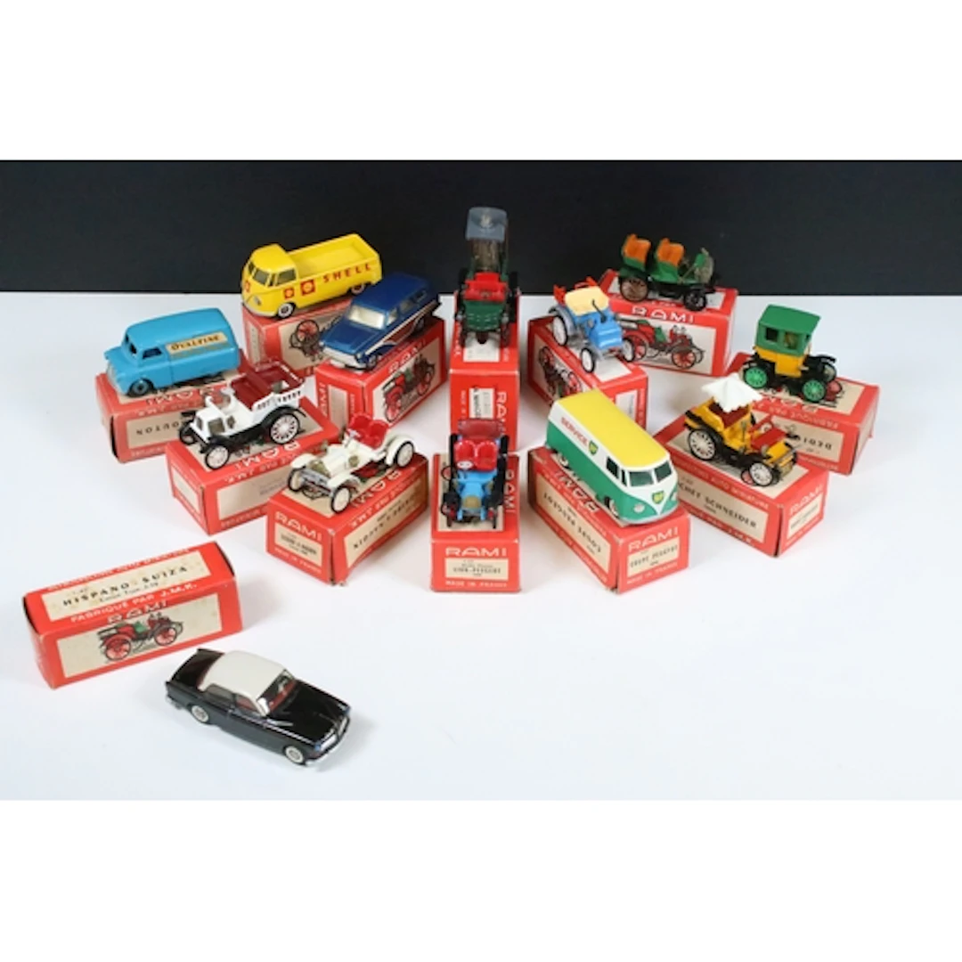13 Boxed Rami diecast models to include Rochet Schneider 189...