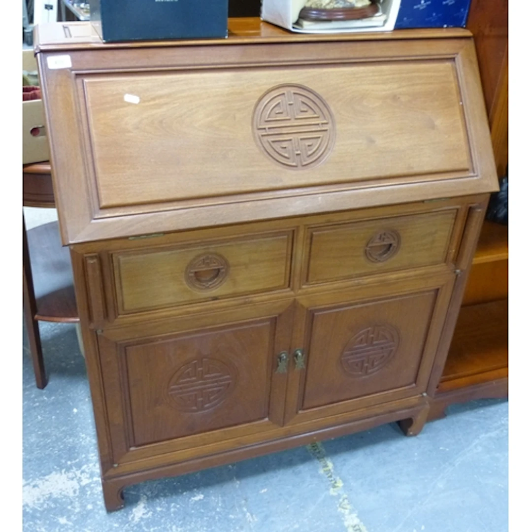 Modern Oriental writing bureau. 90cm wide