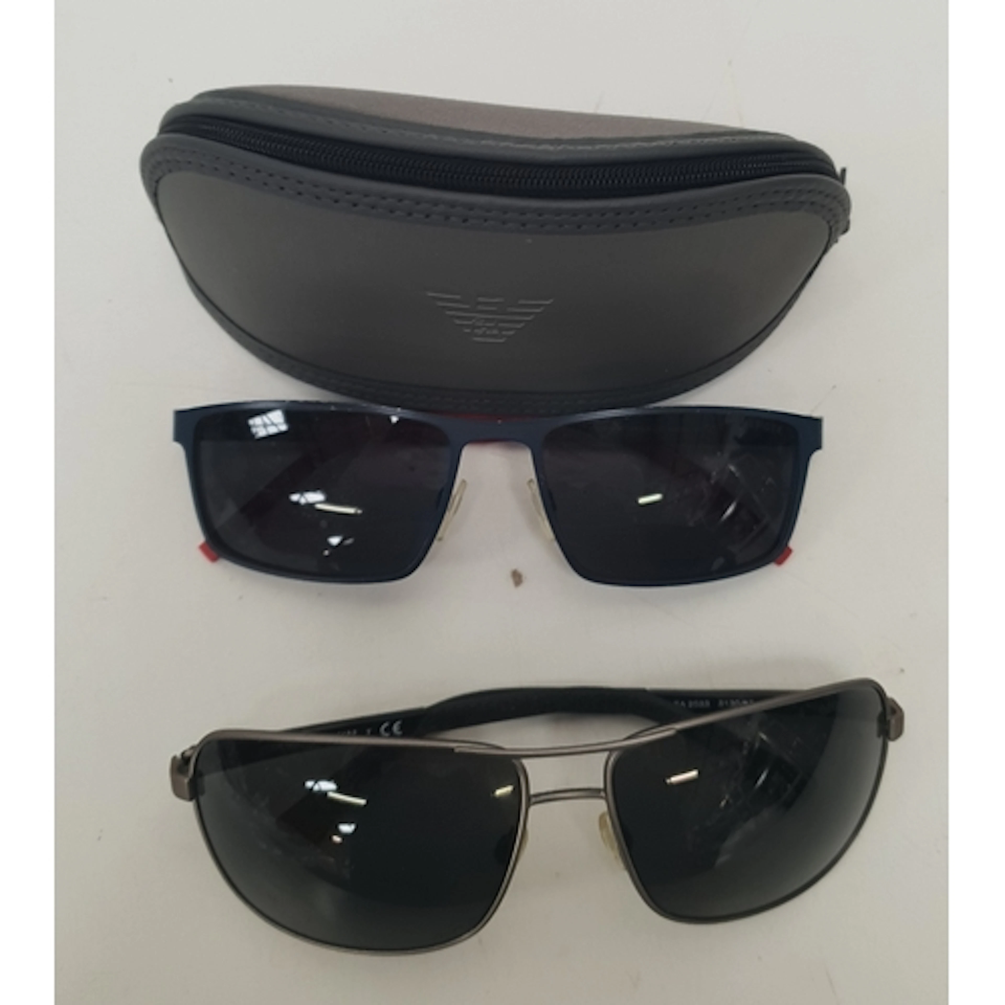 TWO PAIRS OF SUNGLASSES comprising Emporio Armani EA 2033, w...
