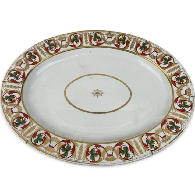 A ROYAL CROWN DERBY PORCELAIN PLATTER Marked to verso. 51cm ...