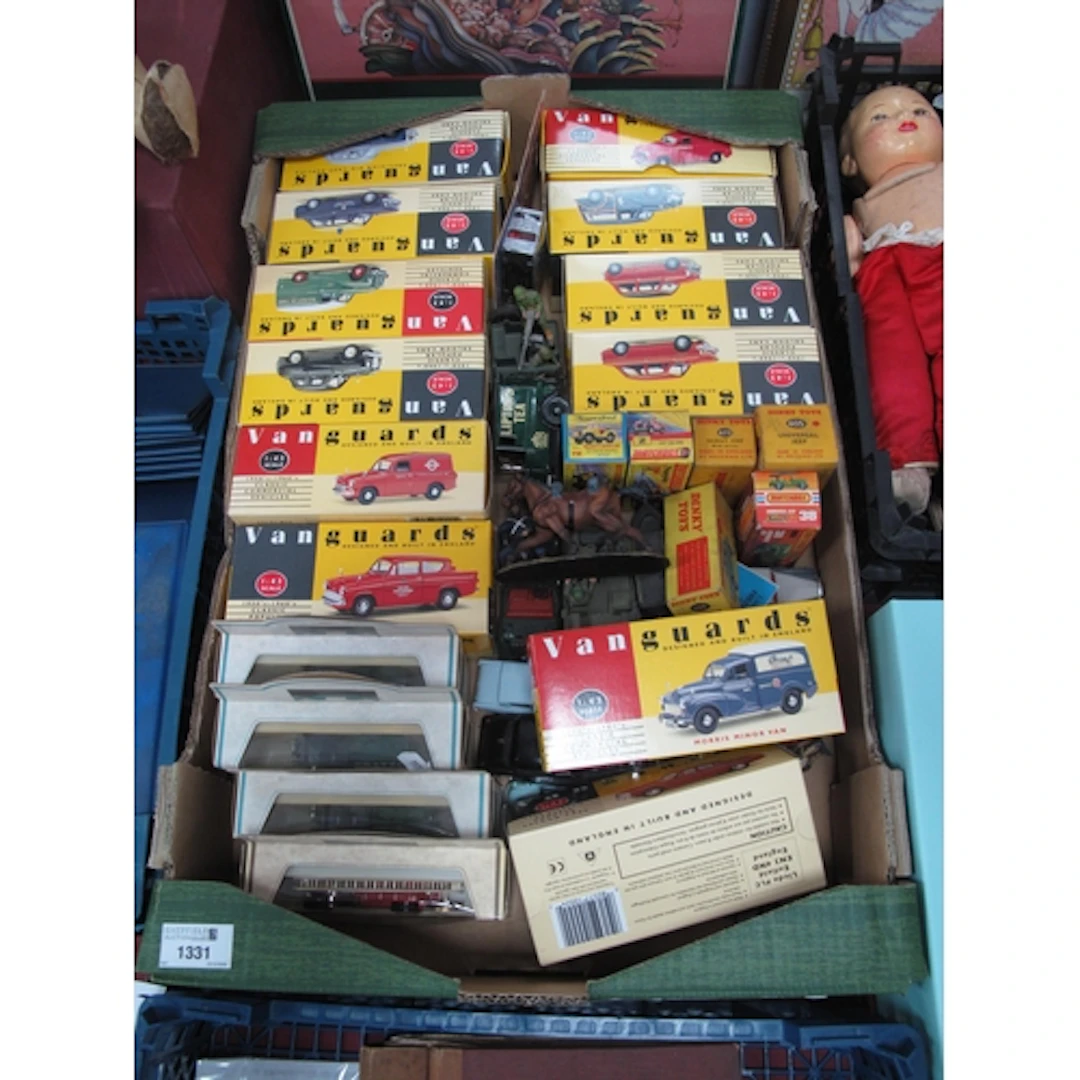 Vanguards Boxed Vehicles (x 12), 4 Days Gone, Dinky 673, 405...