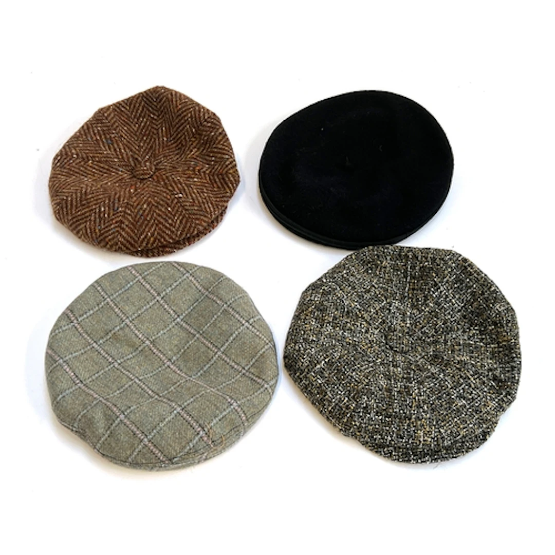 Various ladies hats to include: New York Hat & Cap Co. beret...