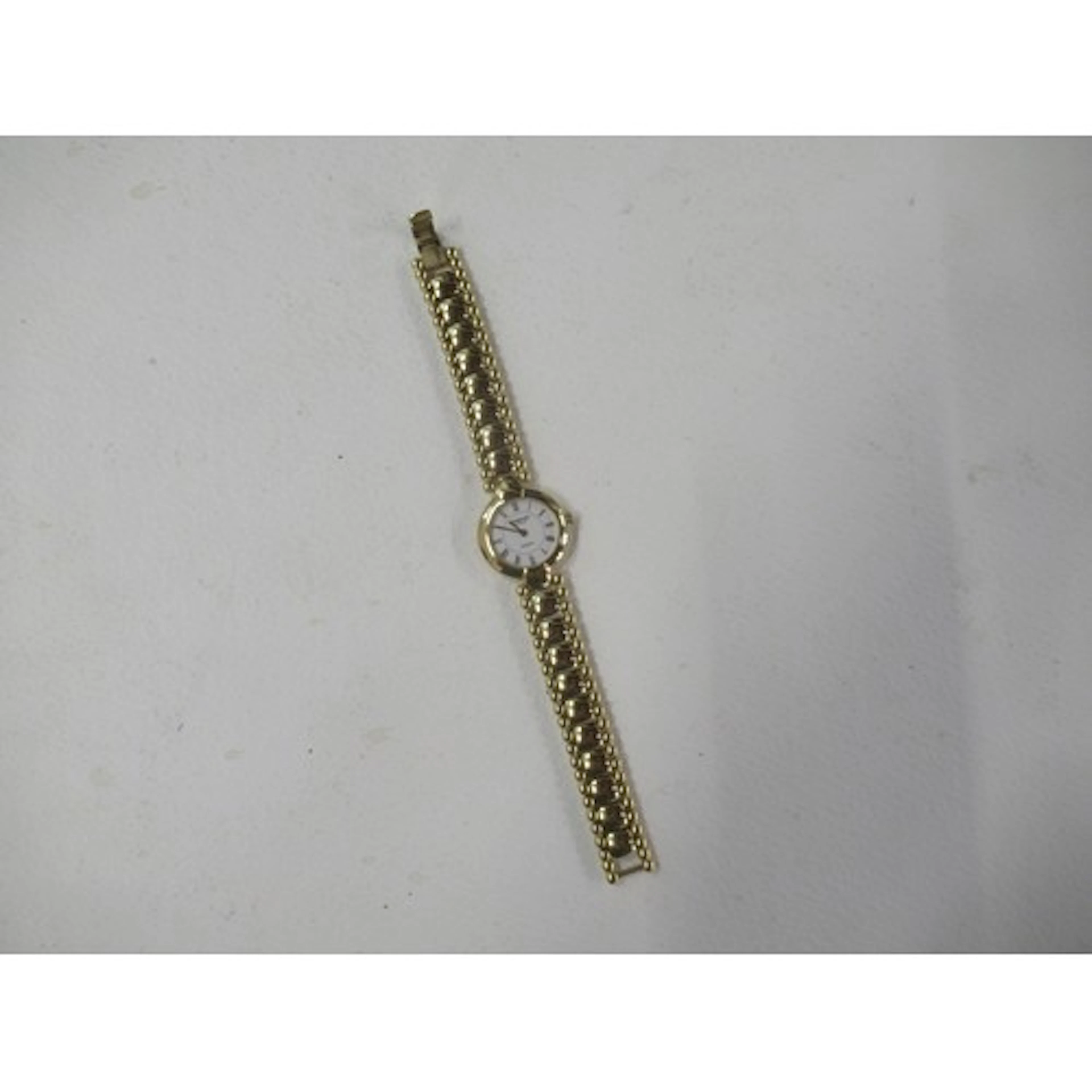 A Raymond Weil gold plated Ladies wrist watch, with white di...