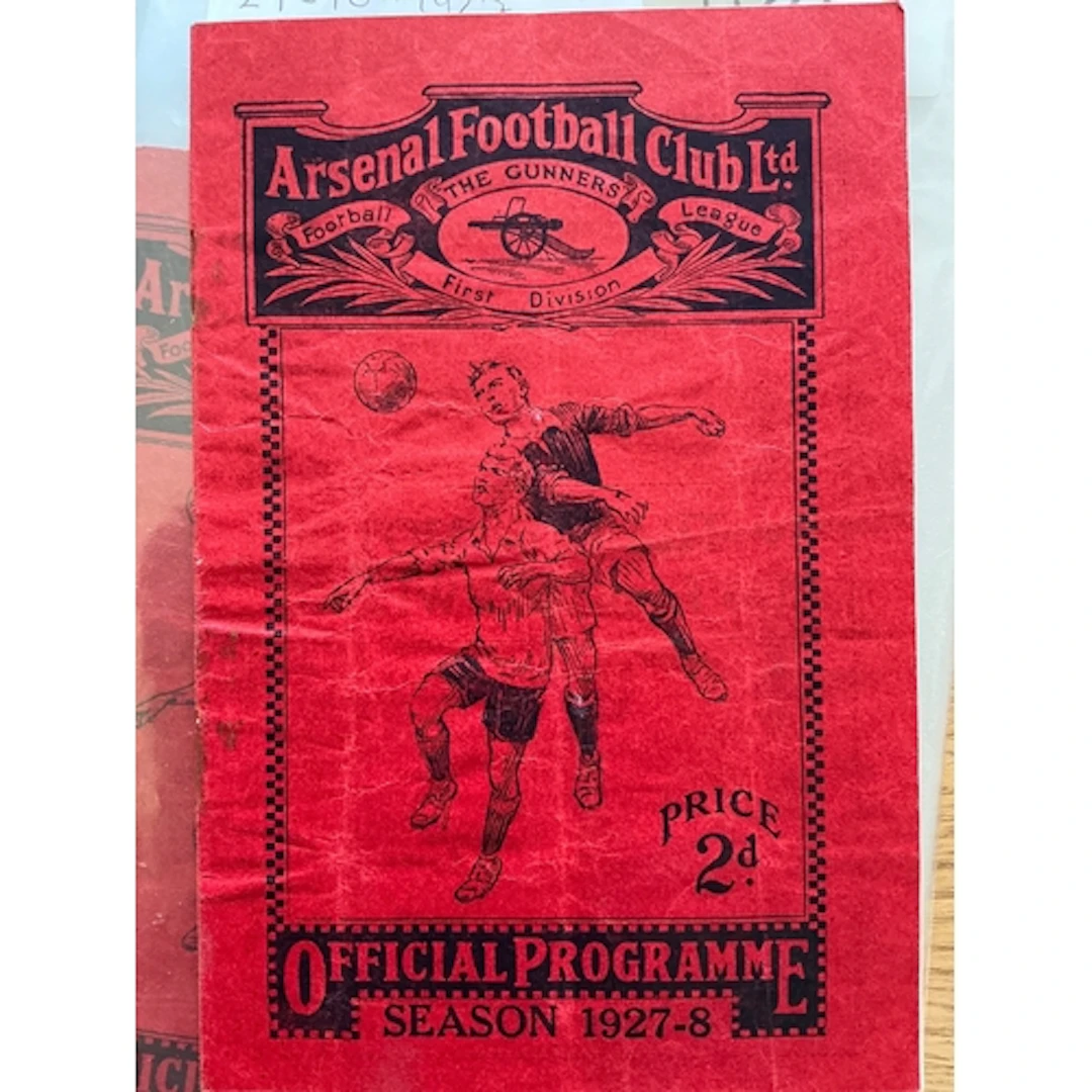 1927 - 1928 Arsenal v Bolton Football Programme: For the mat...