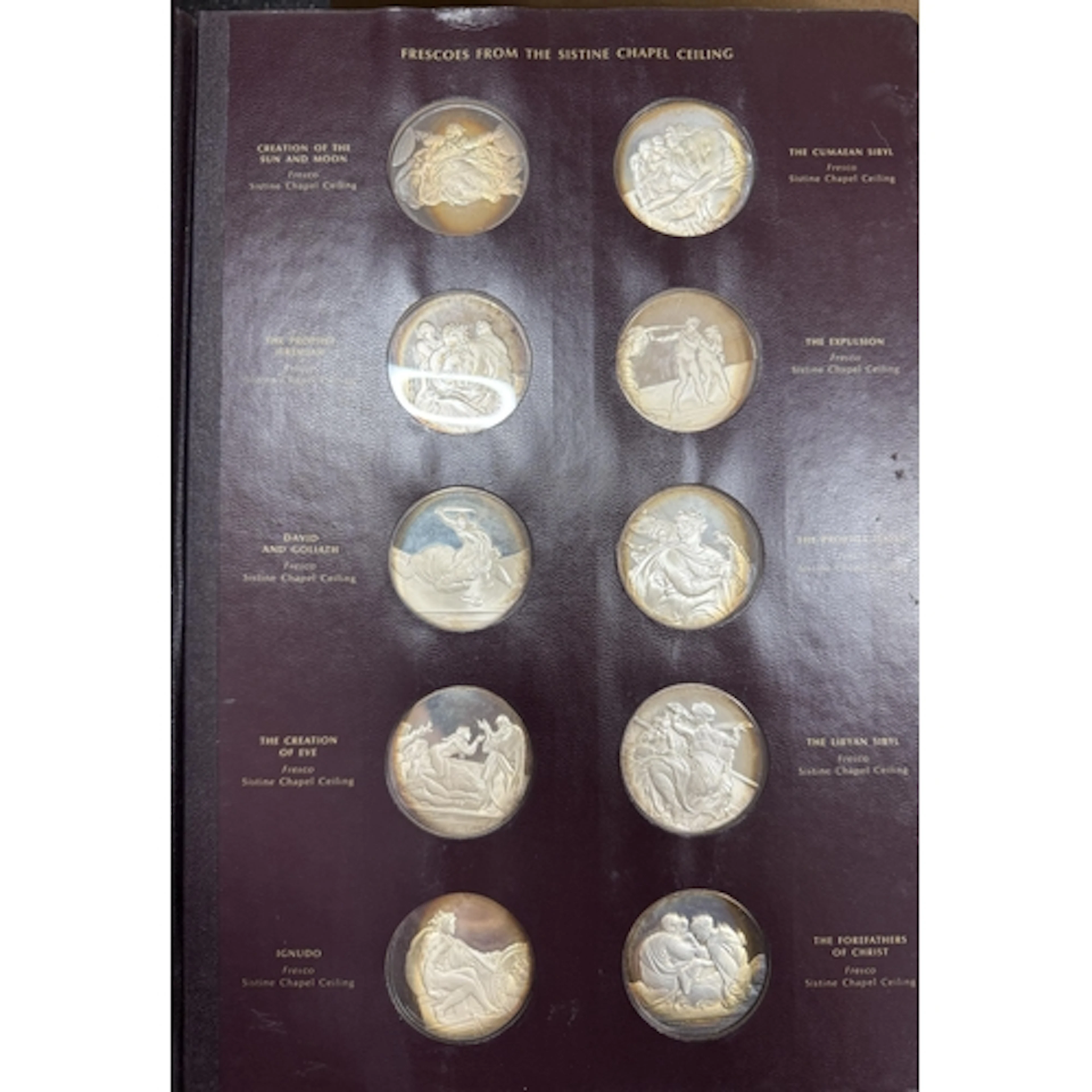 The Genius of Michelangelo Sterling Silver x60 Medallion Col...