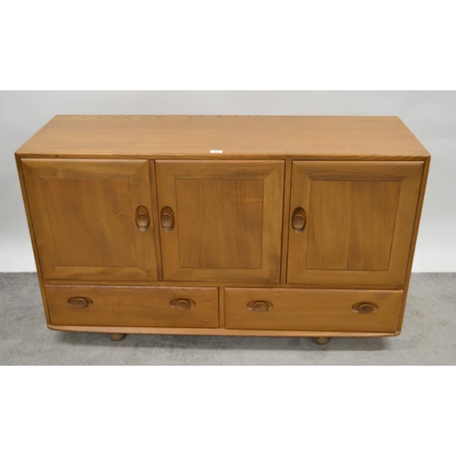 Mid Century Ercol three door sideboard, 130cm wide