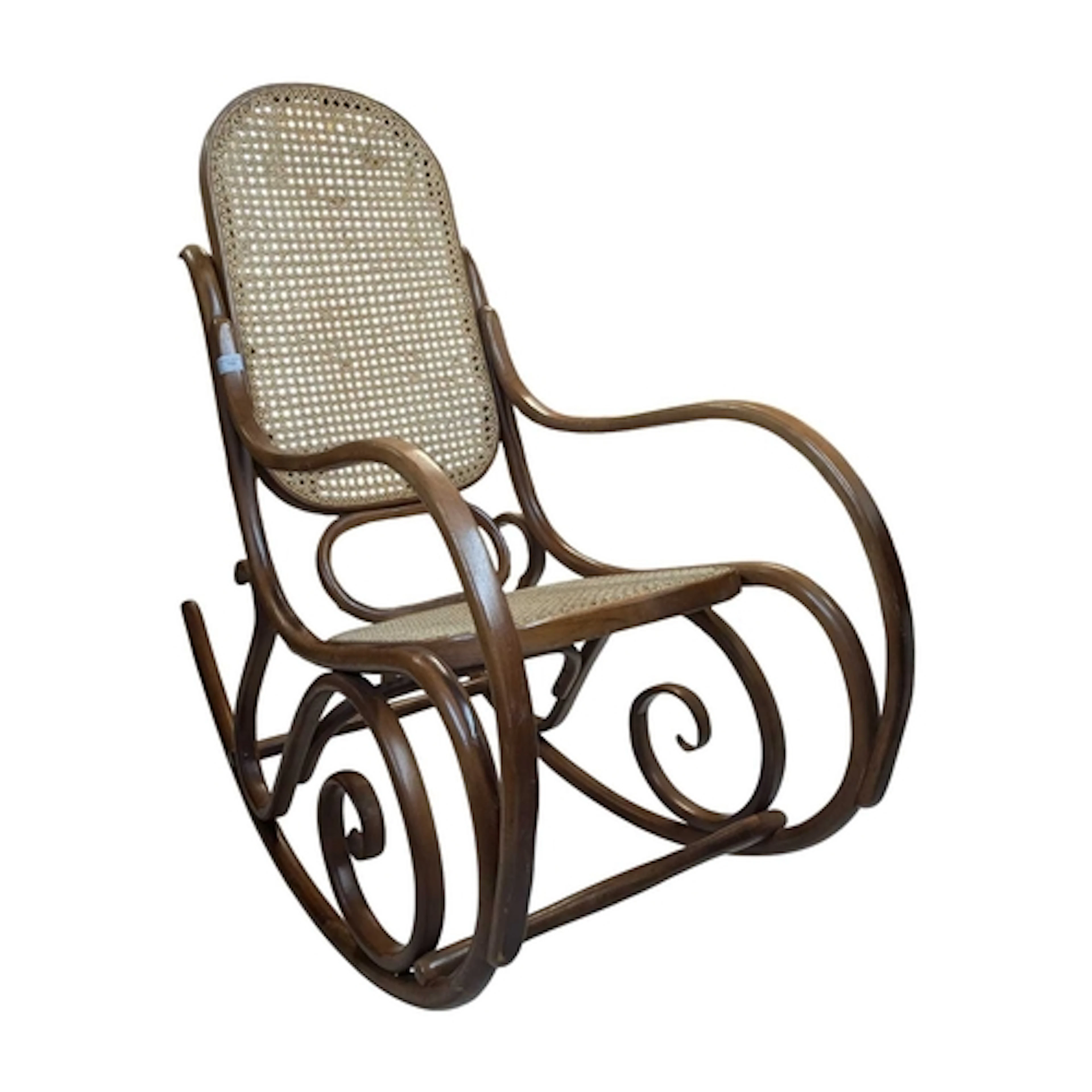 Thonet Manner - A 20th century Thonet style bentwood rocking...