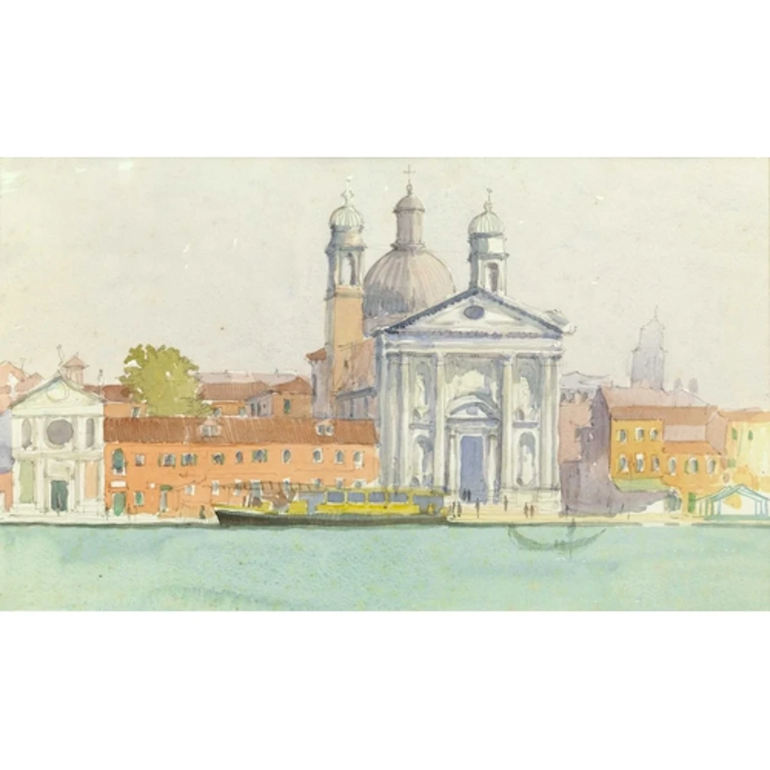 § John MILLER (1931-2002) Venice, Santa Maria del Rosario (I...