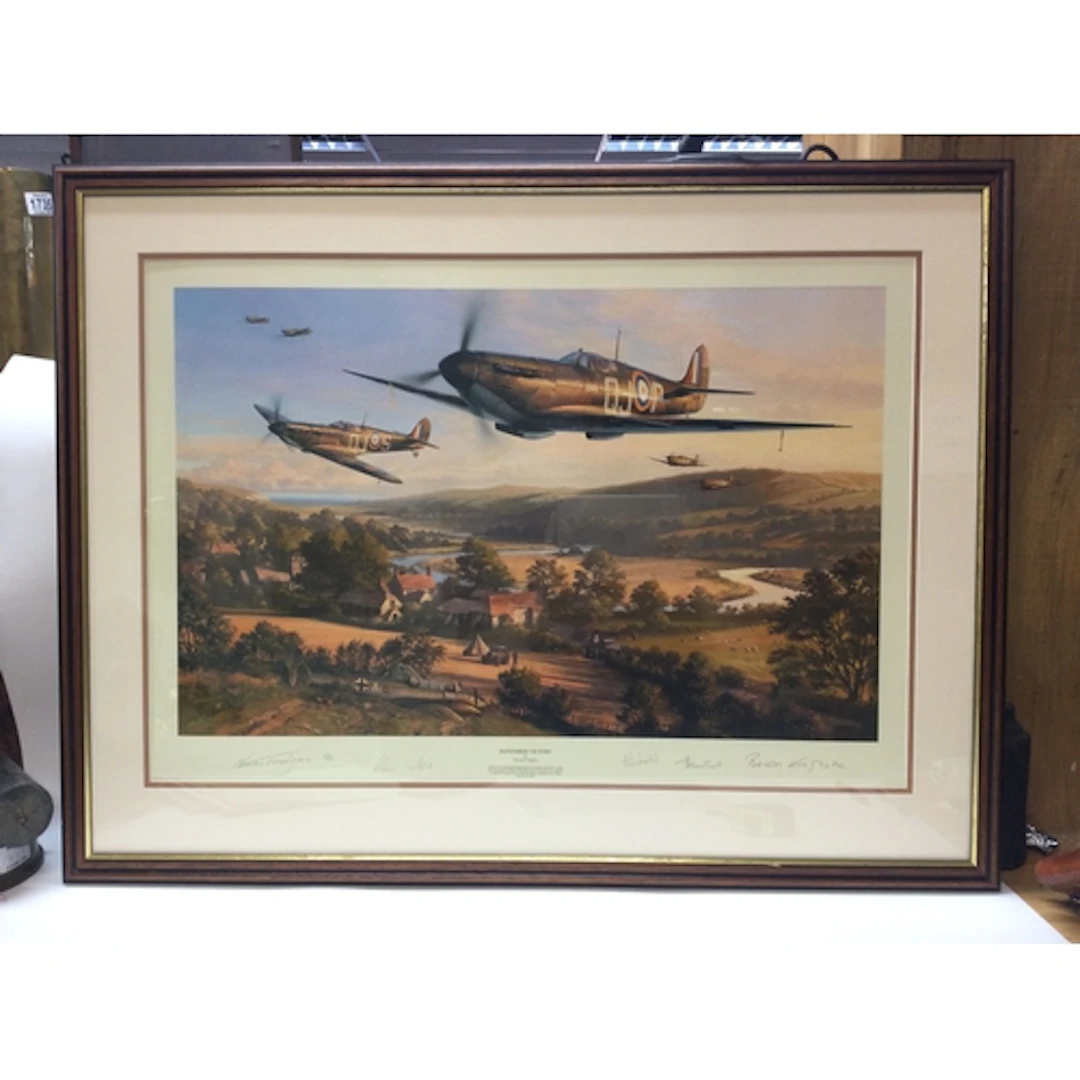 A print signed September Victory by Nicolas Trudgian 622/100...
