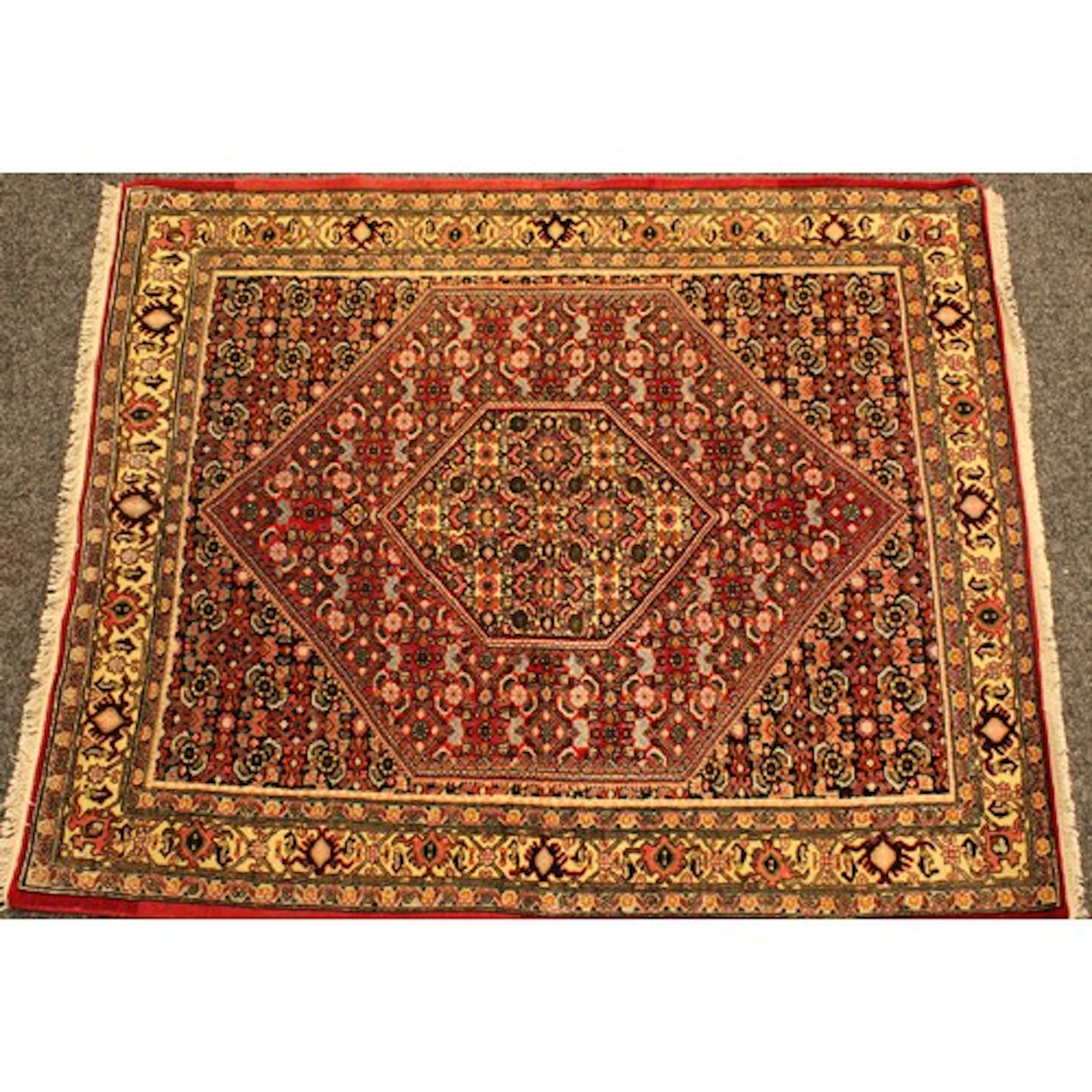 Textiles - a Bidjar type rug or carpet, 159cm x 127cm