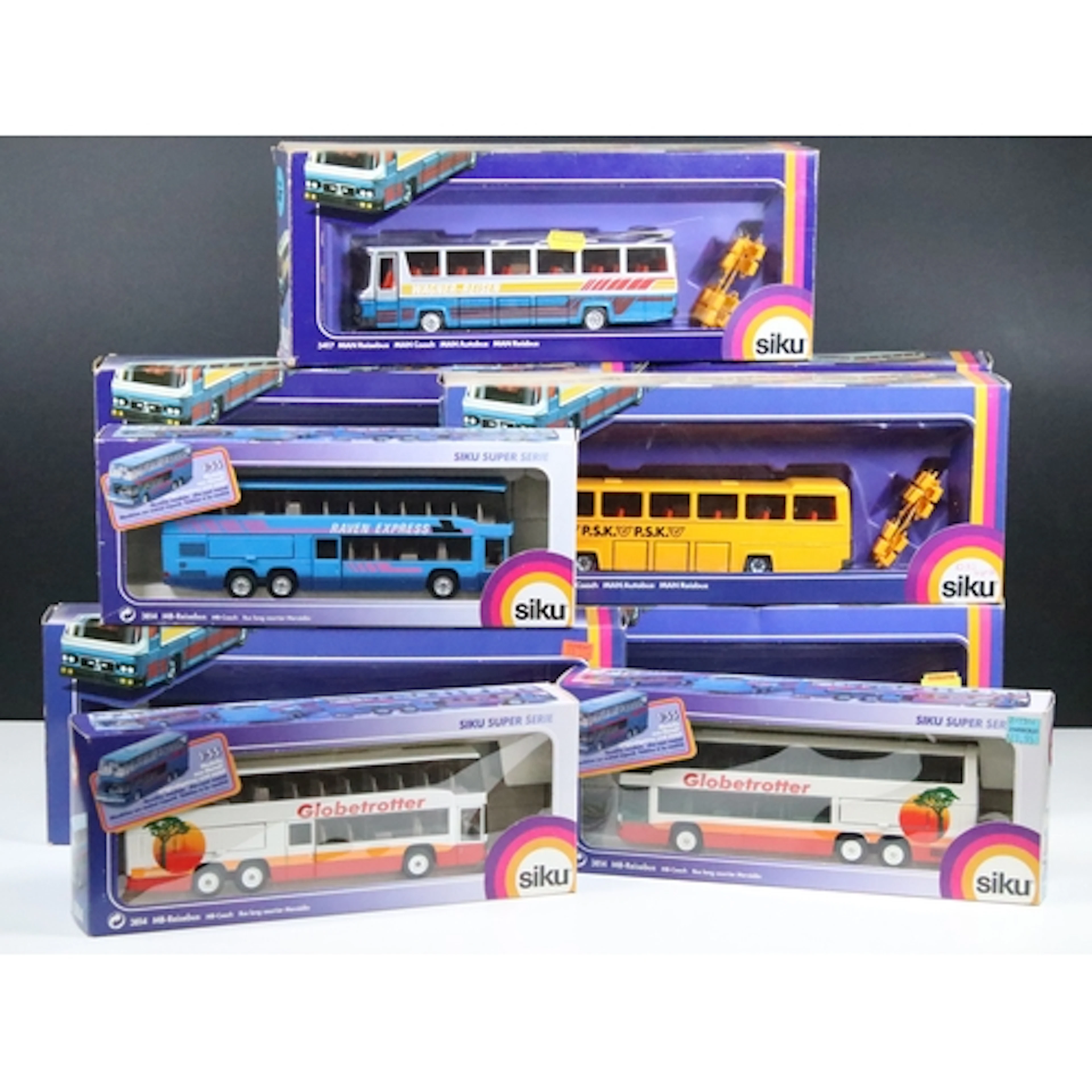11 Boxed 1/55 Siku transport related diecast models to inclu...