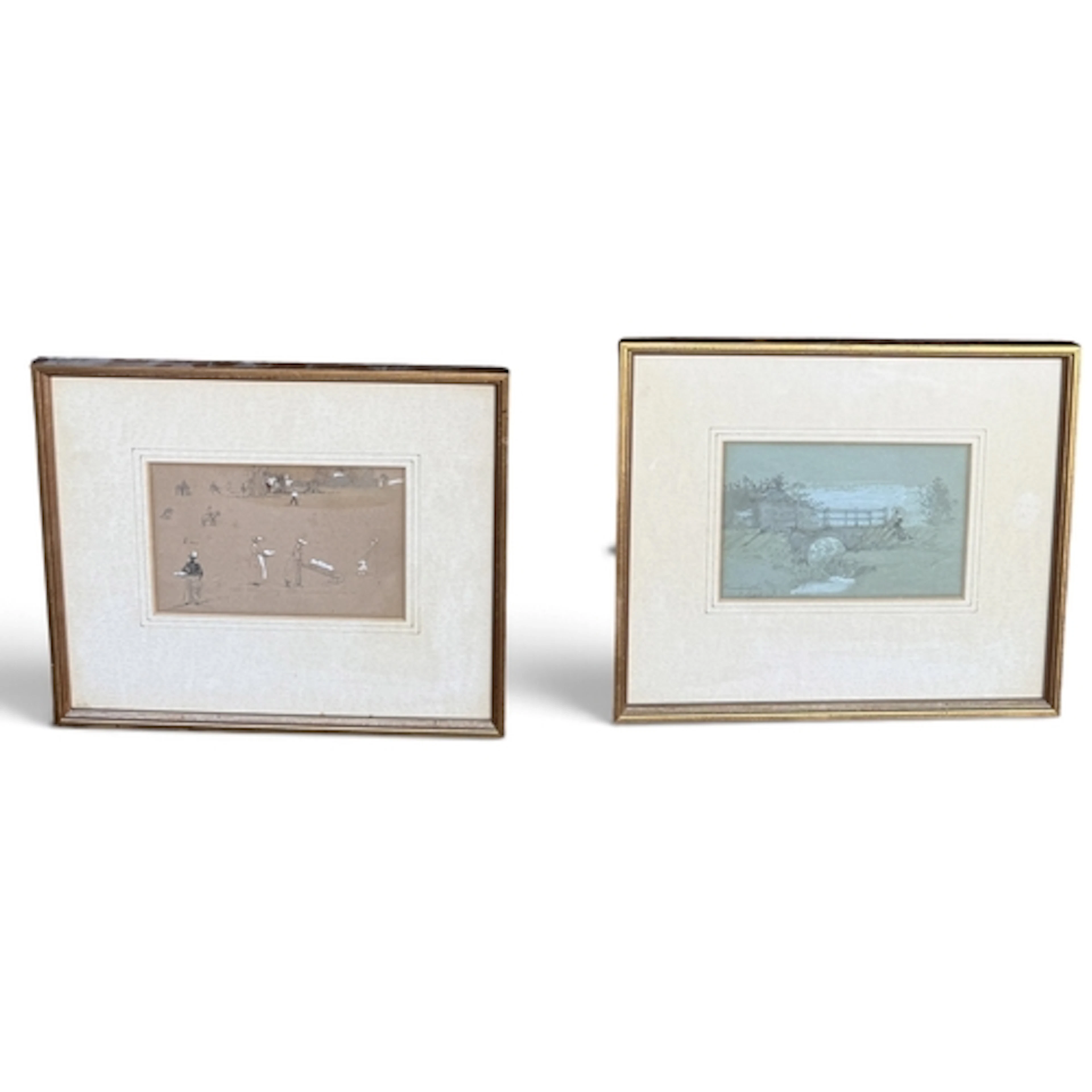 HENRY ALEXANDER BOWLER (BRITISH 1824-1903): TWO PENCIL AND W...