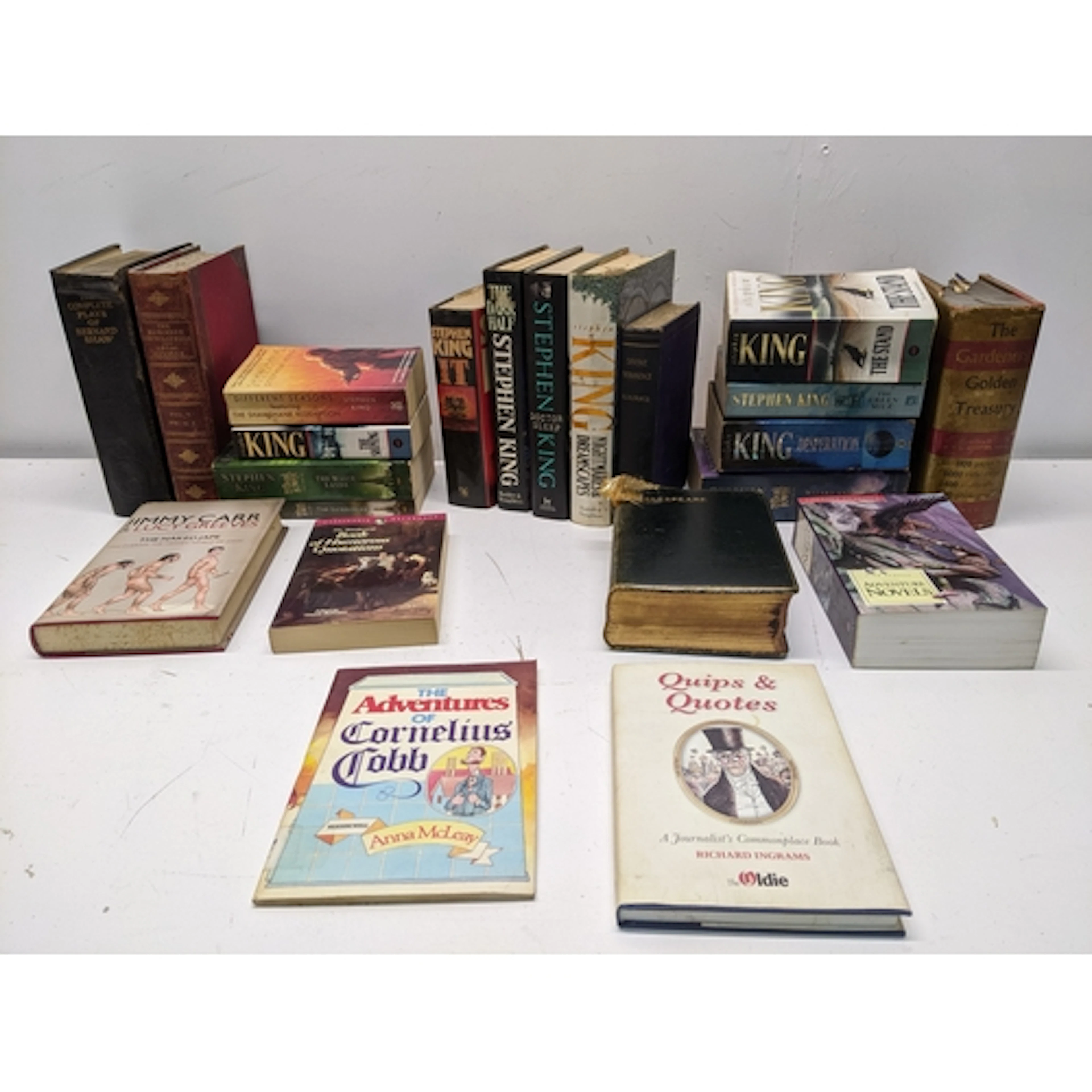 Books to include, 1st edition Stephen King novels; a J R Ill...