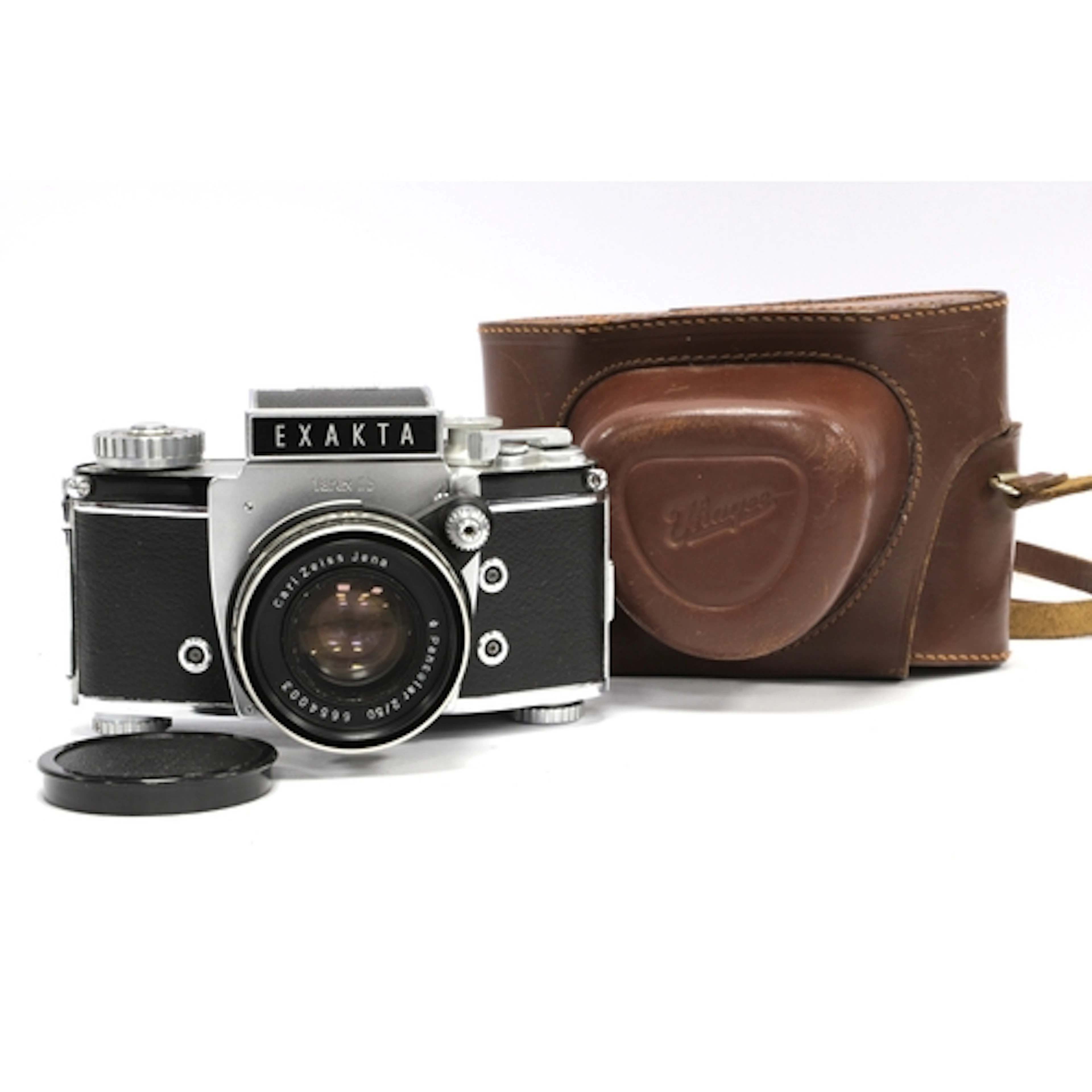 Exakta Varex 11b Film Camera with attached Carl Zeiss Jena 5...