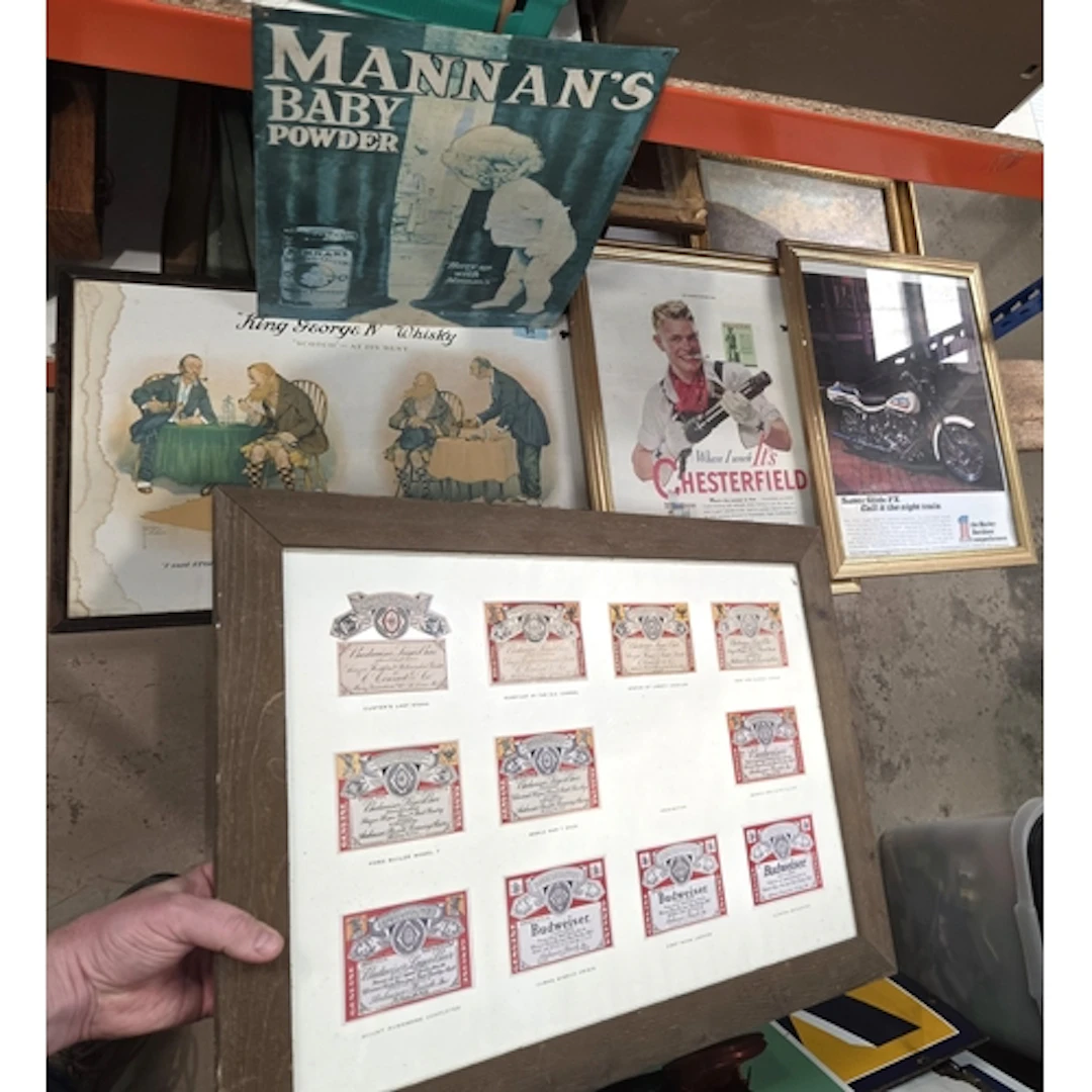 King George IV whiskey vintage advertising poster and others...