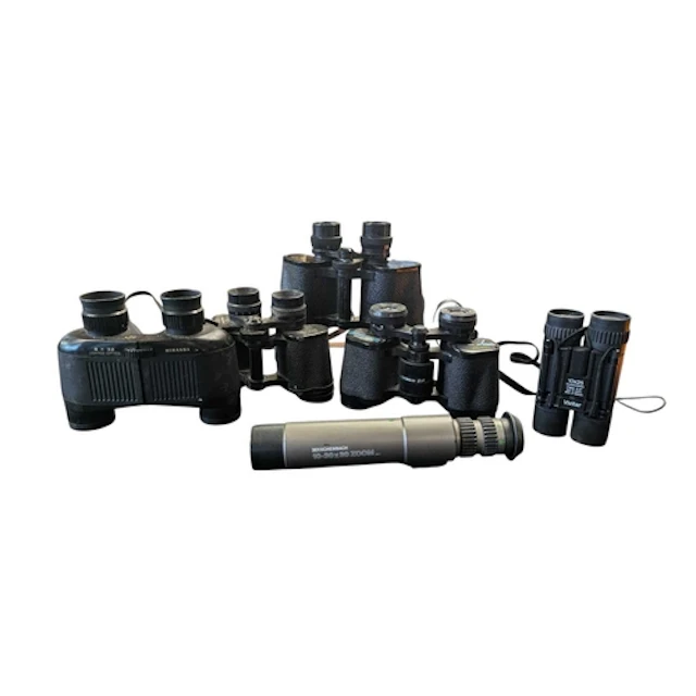A collection of vintage 20th century binoculars. The collect...