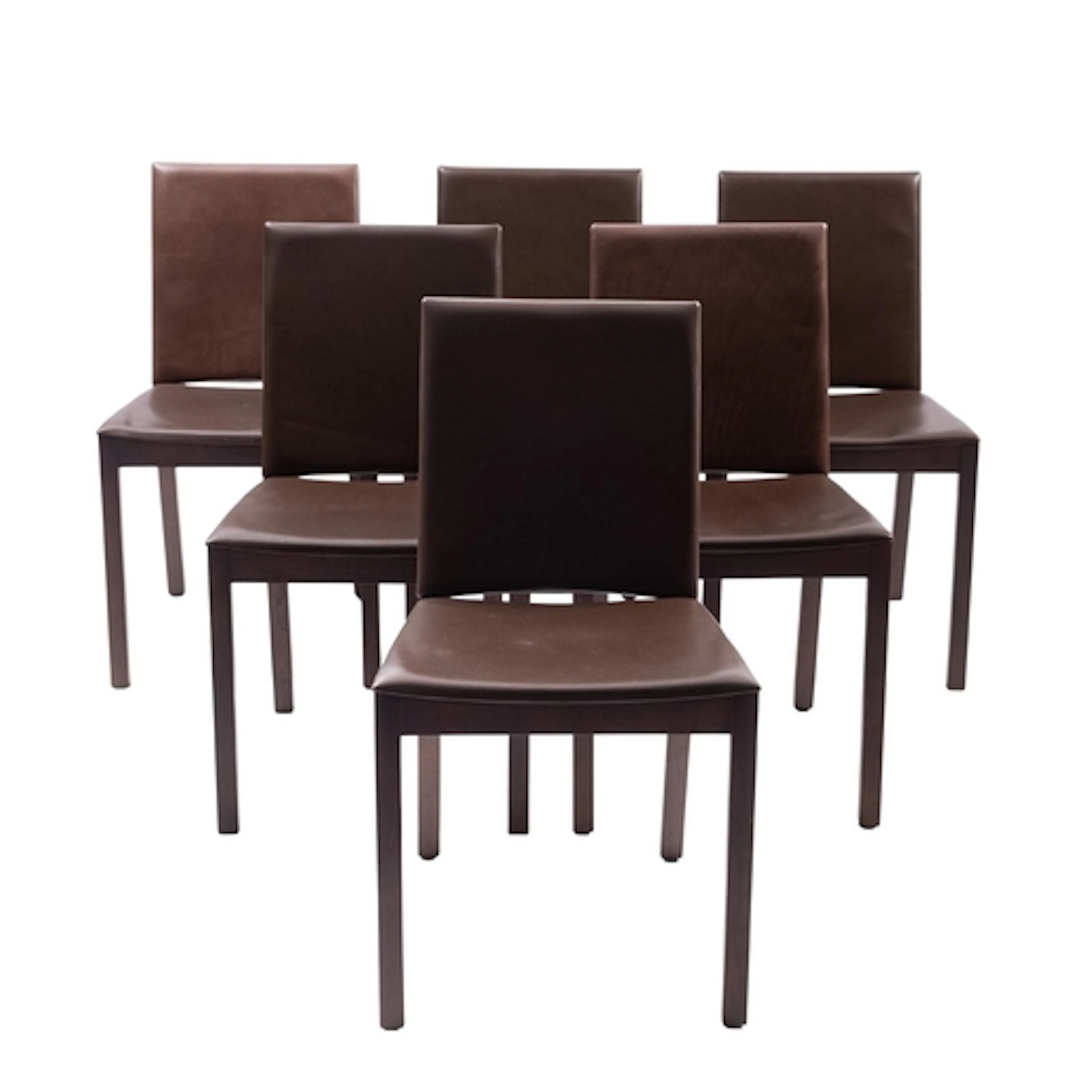 Terence Conran for Benchmark Furniture, a set of six stained...