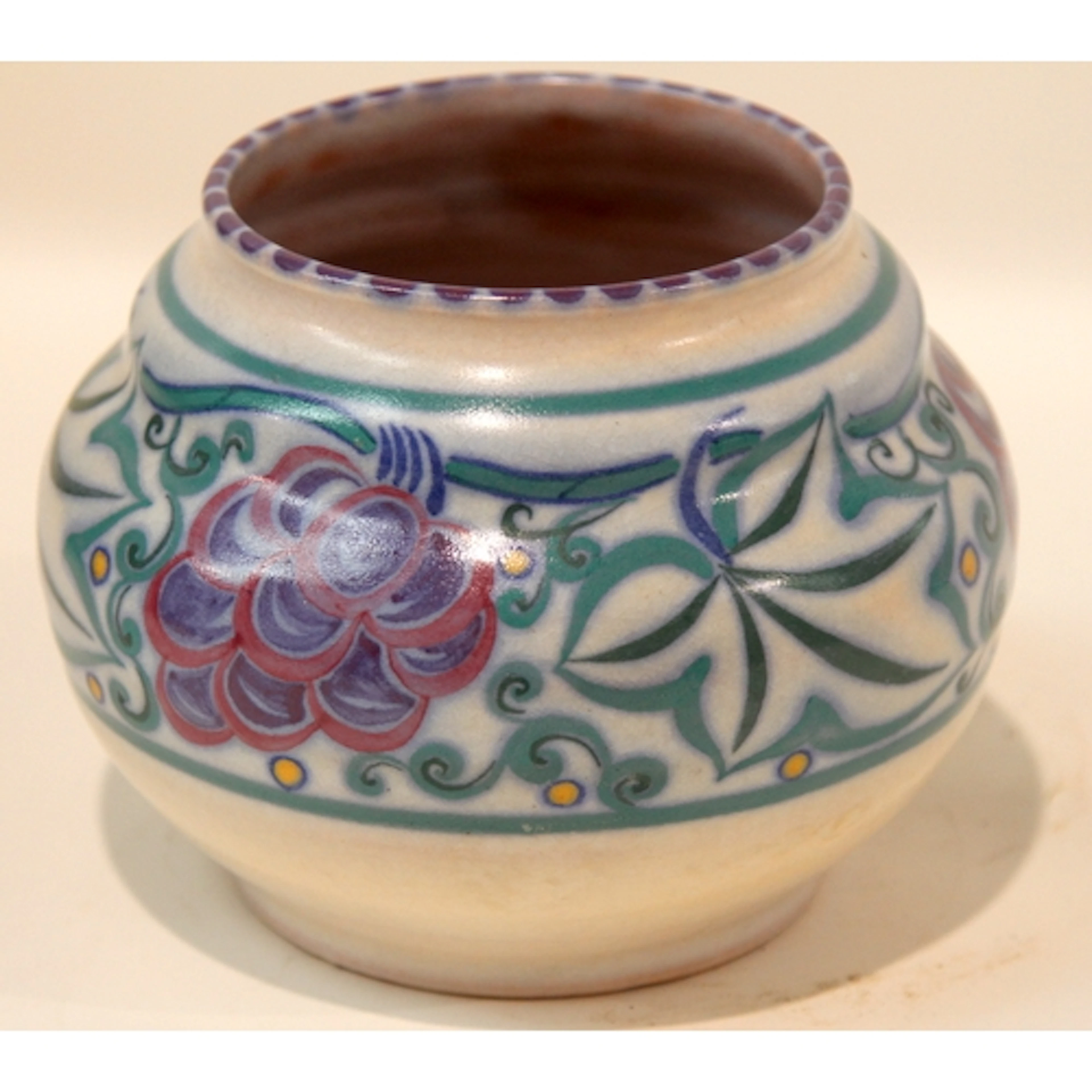 Poole Pottery Carter Stabler Adams TR pattern (Grapes) vase ...