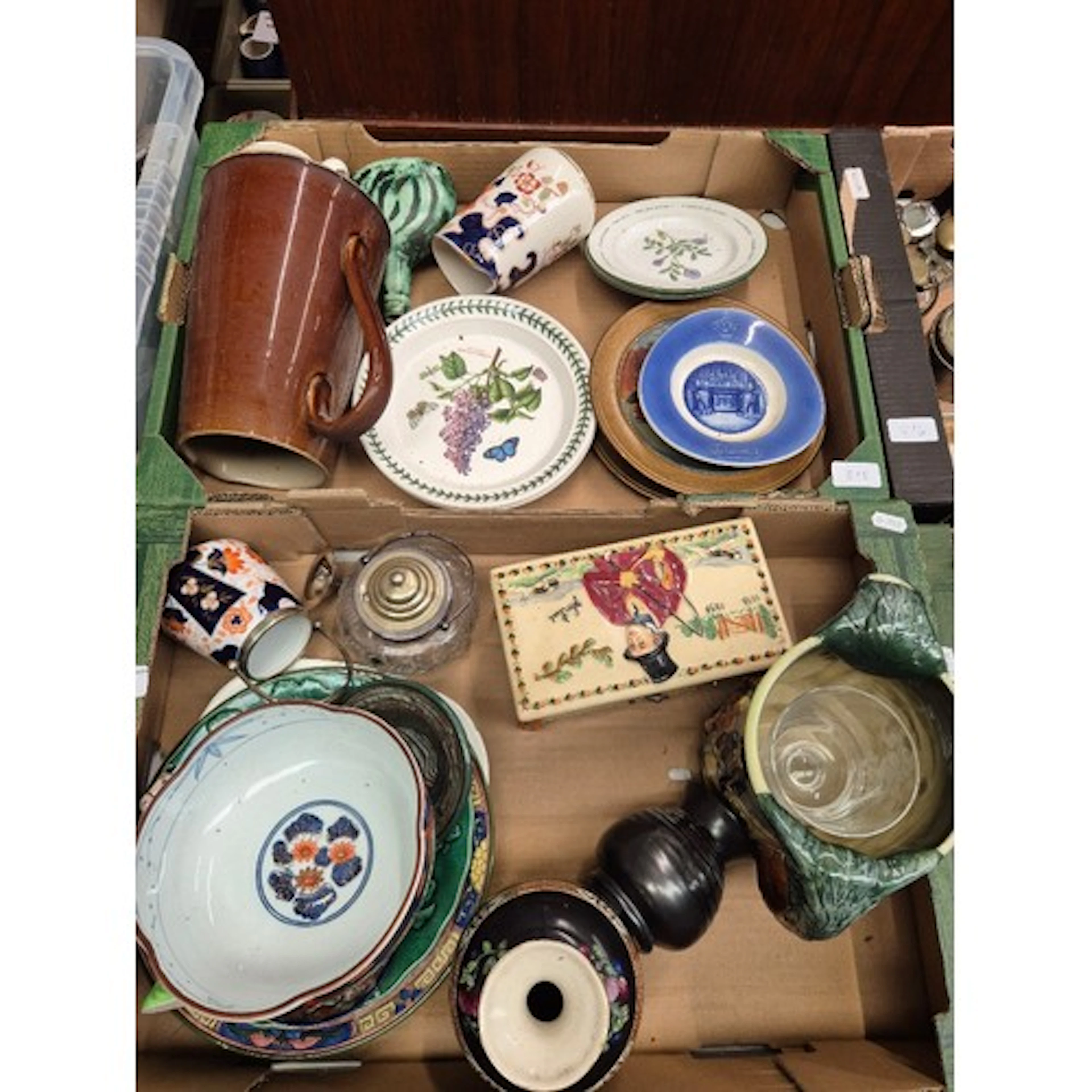 2 boxes of ceramics to include limited edition Treasure Isla...