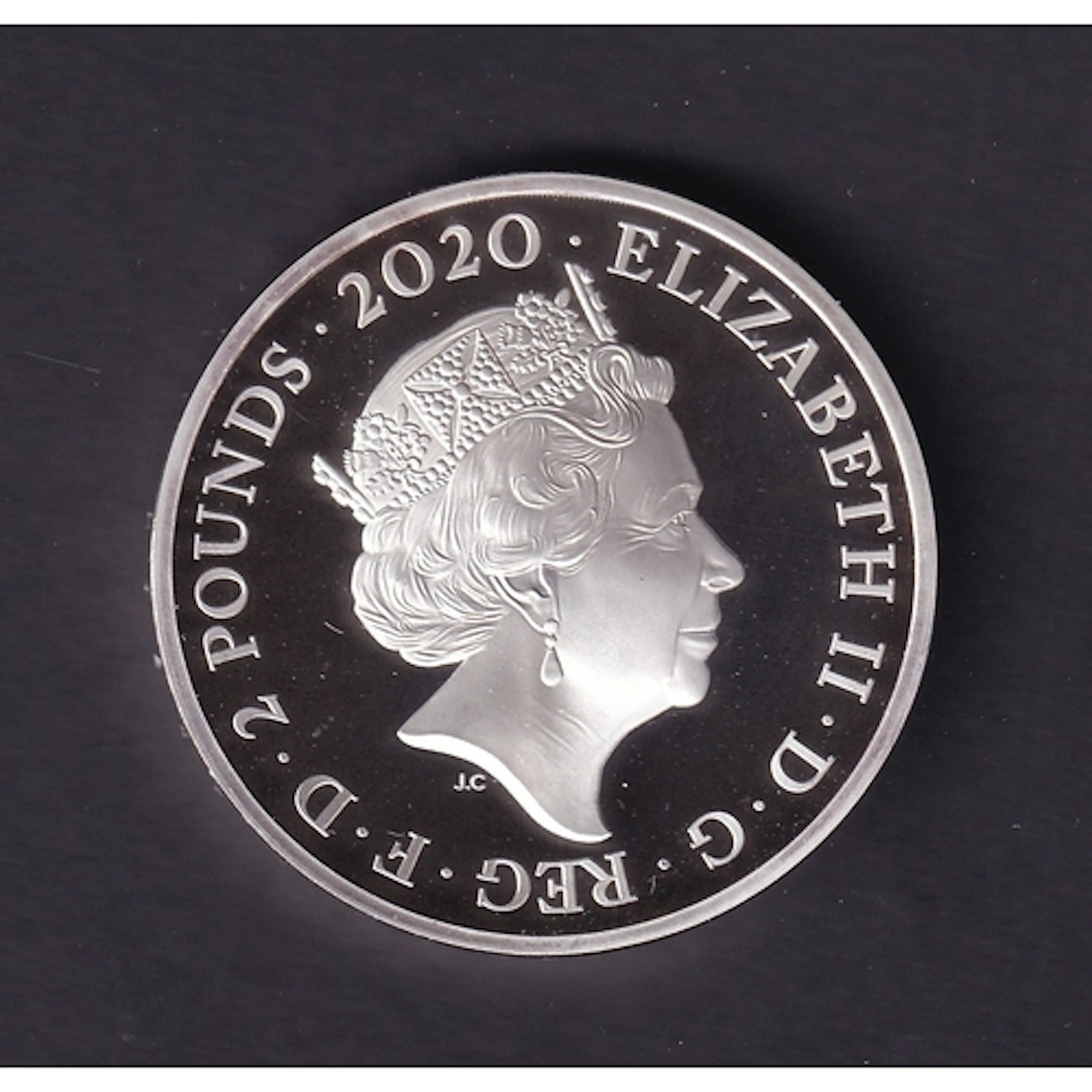 2020 UK Queen Elizabeth II silver proof £2 1oz coin, The Mus...