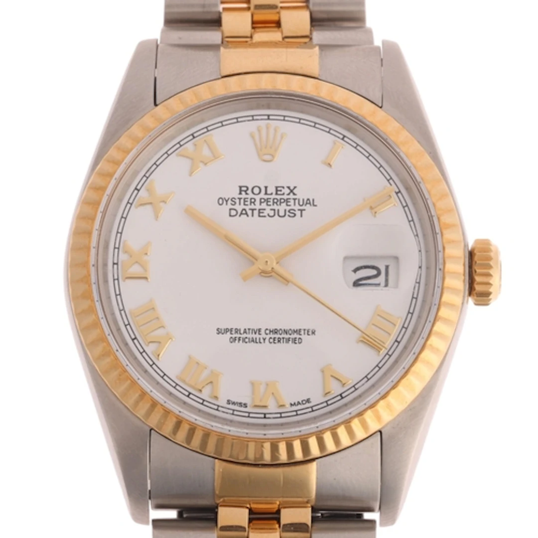 ROLEX - a bi-metal Oyster Perpetual Datejust automatic calen...