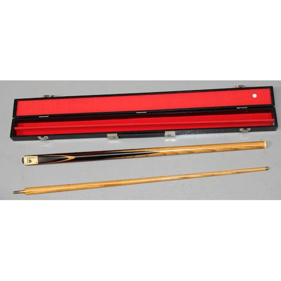 Vintage Snooker Accessories: Quality hand spliced 2 piece Te...