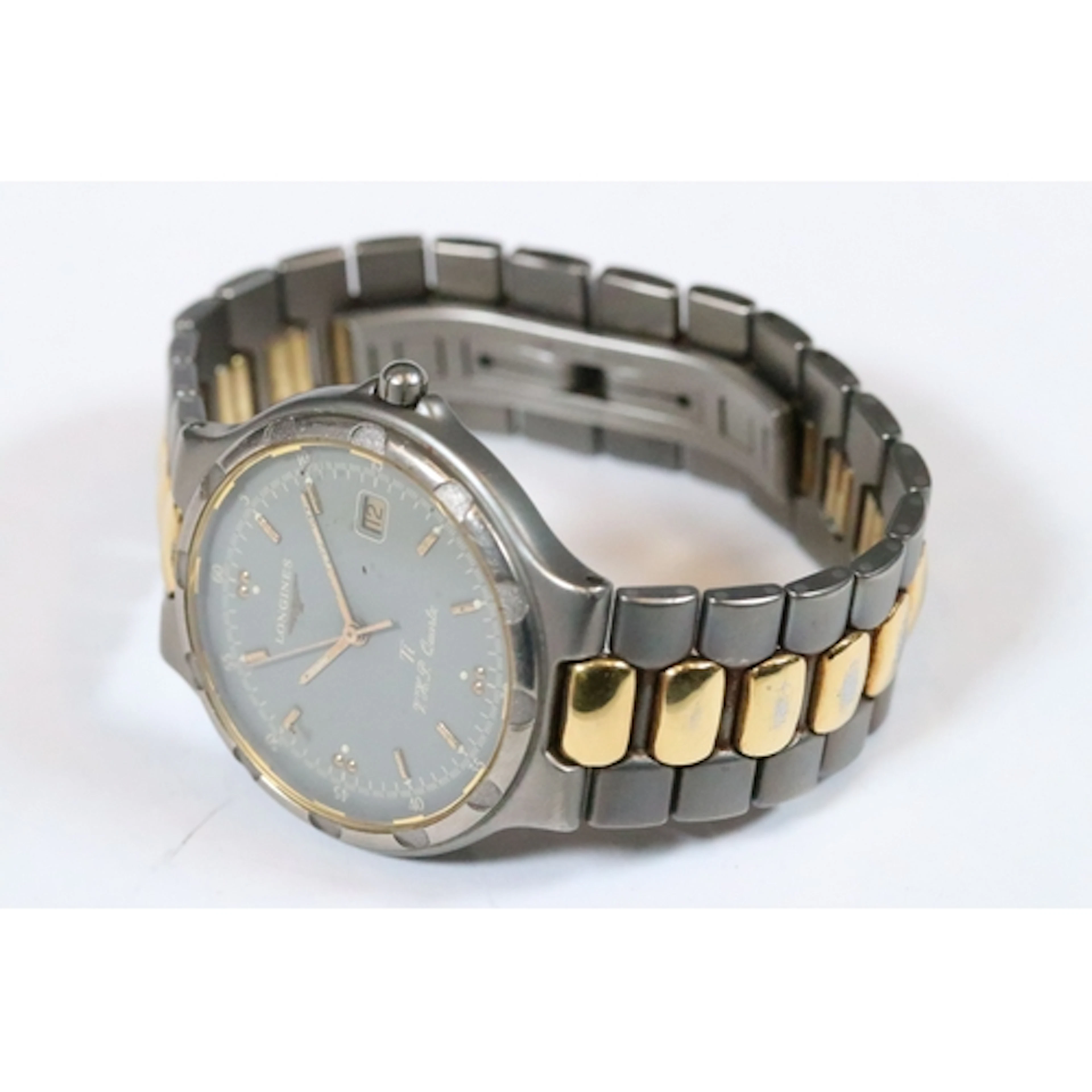 Gents Longines titanium conquest quartz wristwatch, having d...
