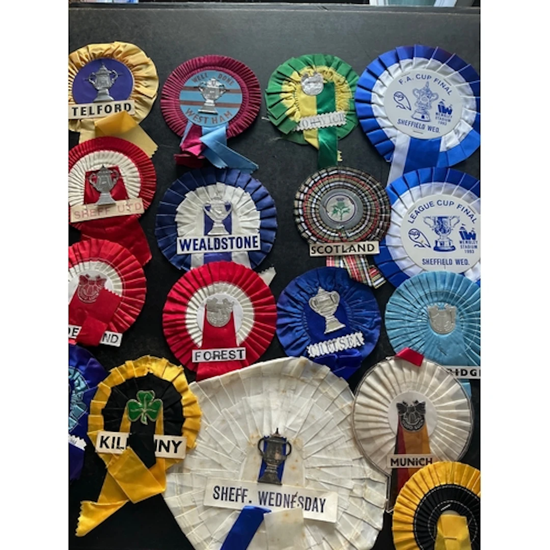 Football Rosette Collection: Includes non league teams Weald...