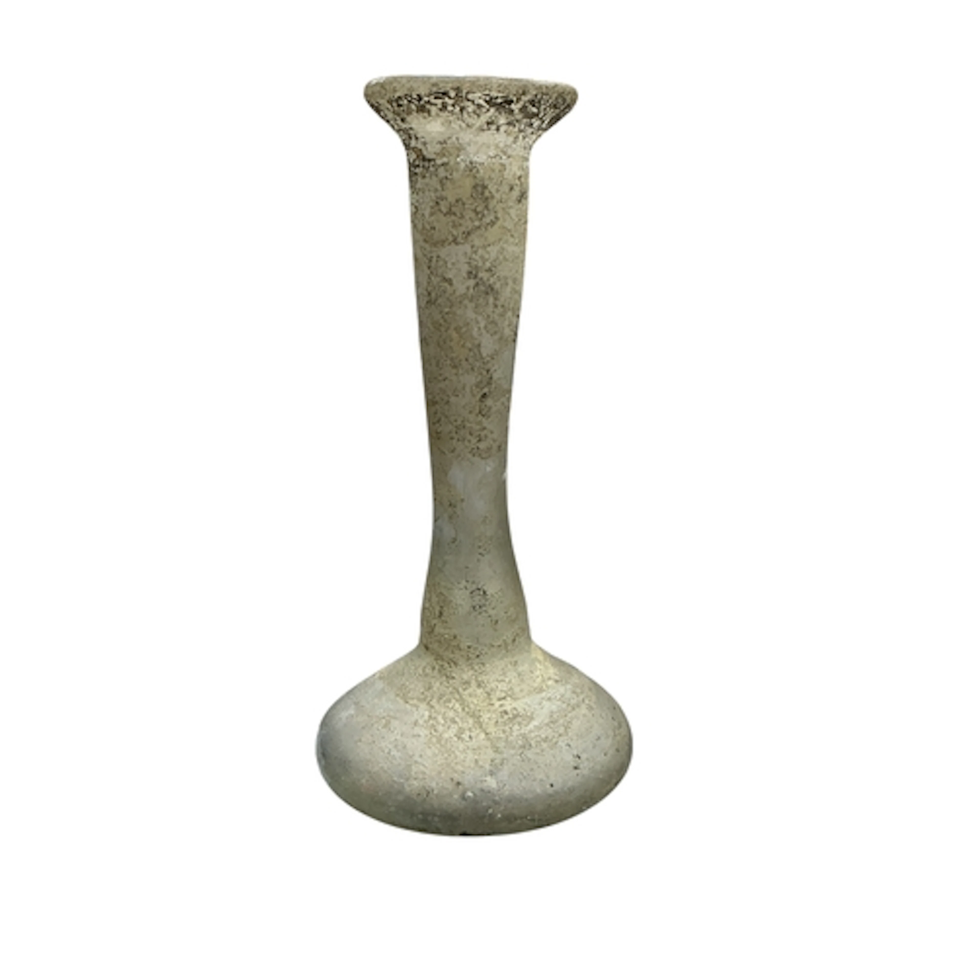A Roman glass posy vase, height 17cm.